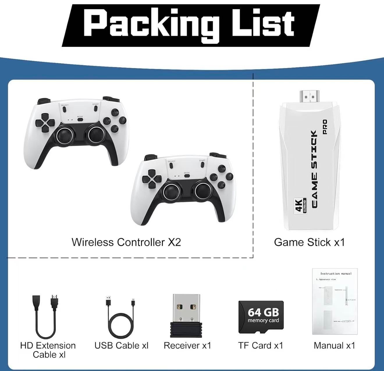 New Retro Game Console, Classic Video Games with 4K HDMI, 20,000+ Games and 23 E