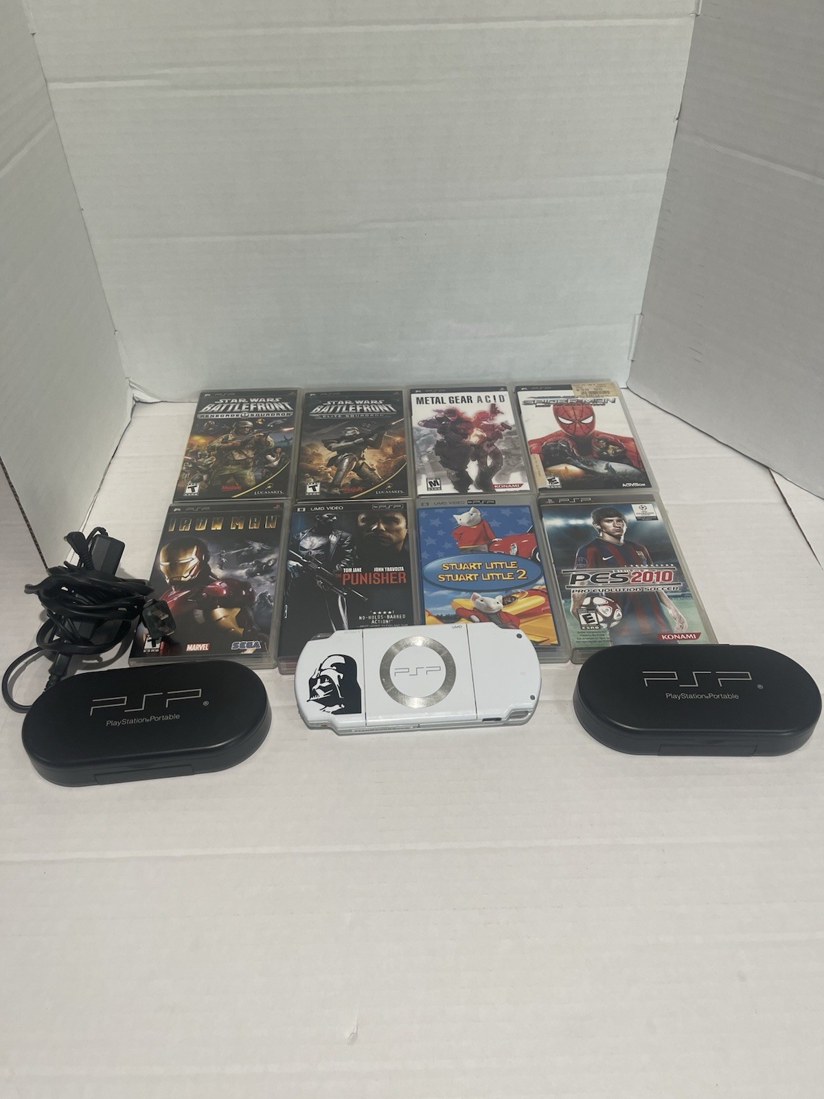 Star Wars Limited Edition Darth Vader PSP-2001 Bundle 20+ UMD’s READ, Chk Img