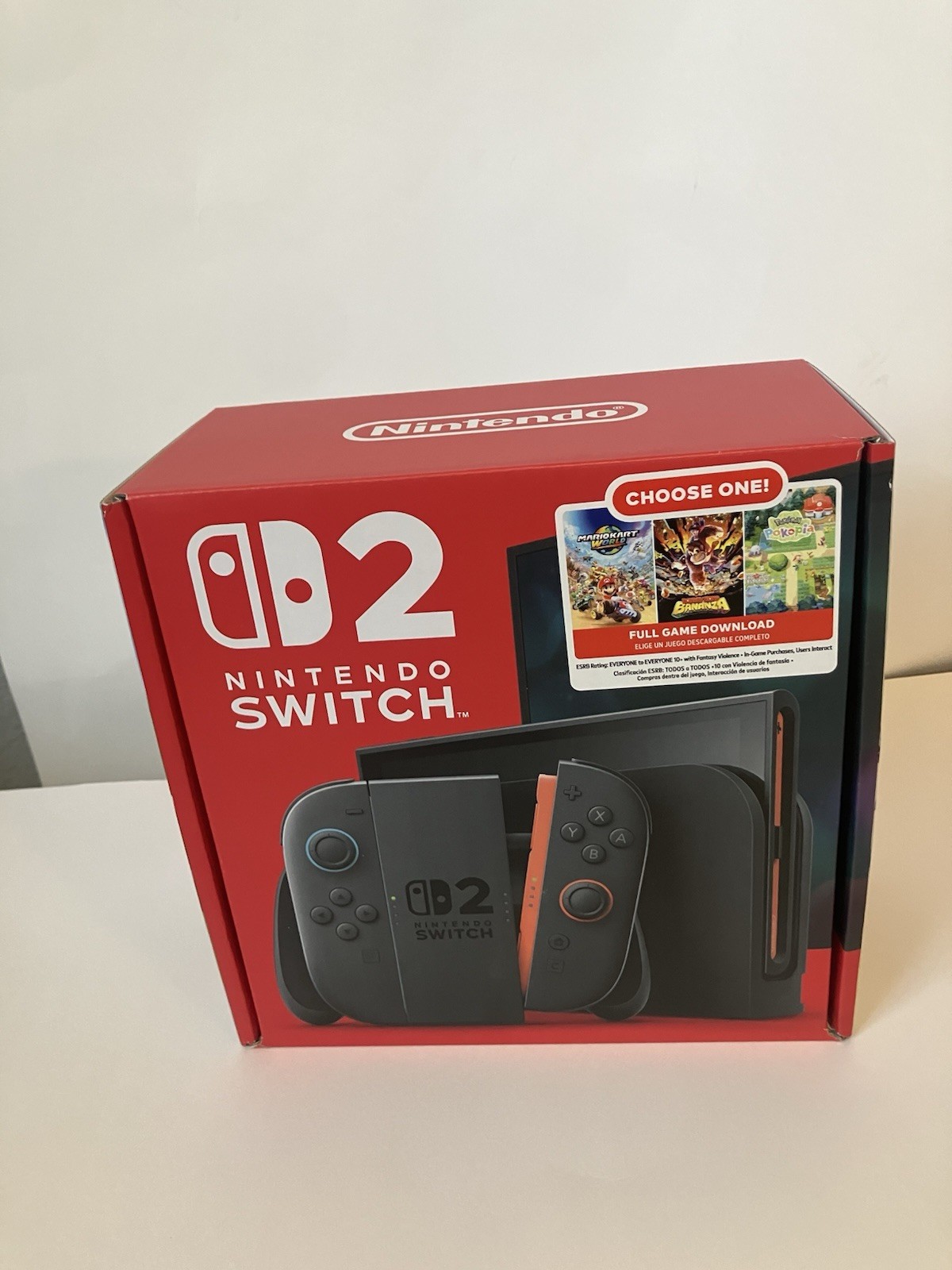 Nintendo Switch 2 Console Choose One! Mario Kart World ,Donkey Kong Or Pokemon