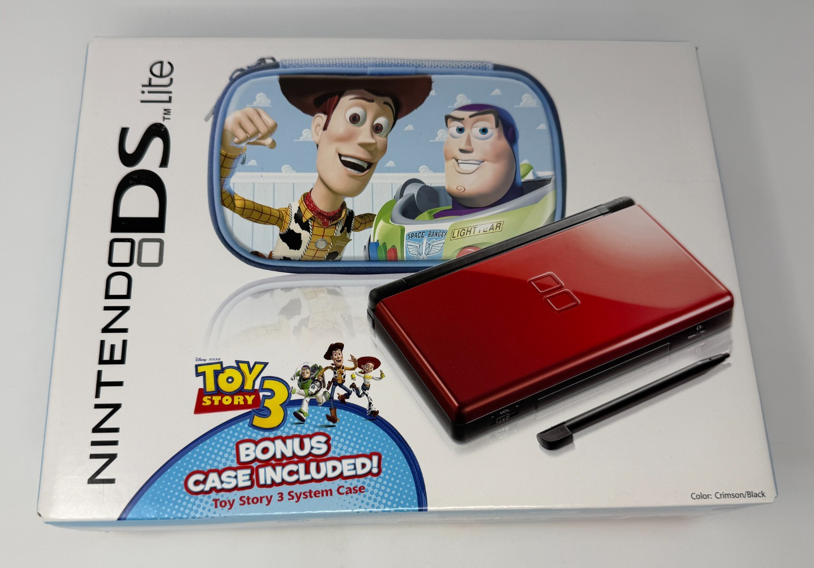 Nintendo DS Lite Crimson Handheld Red/Black SEALED *RARE* Toy Story 3 Bundle