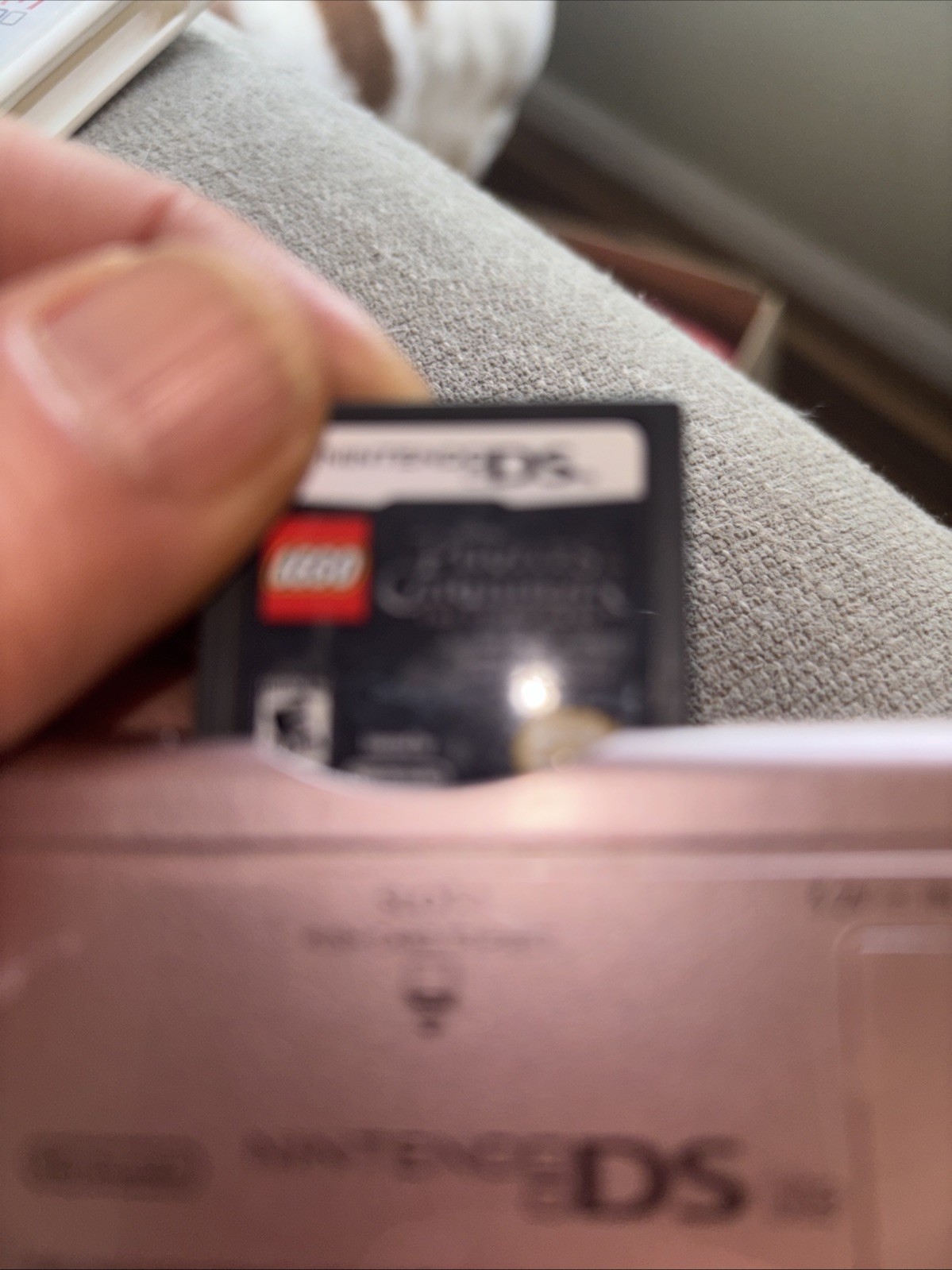 Nintendo DS Lite Handheld Game Console Only USG-001 Coral Pink With Game #25
