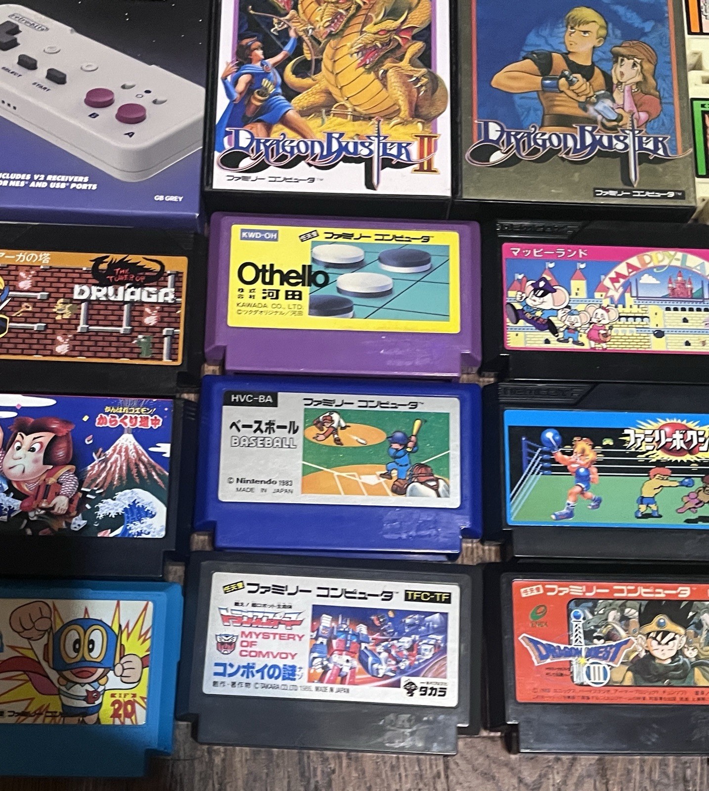 Nintendo Famicom AV Console HVC-101 & 40 Games 2 Arcade Sticks Rare Tested NES🔥