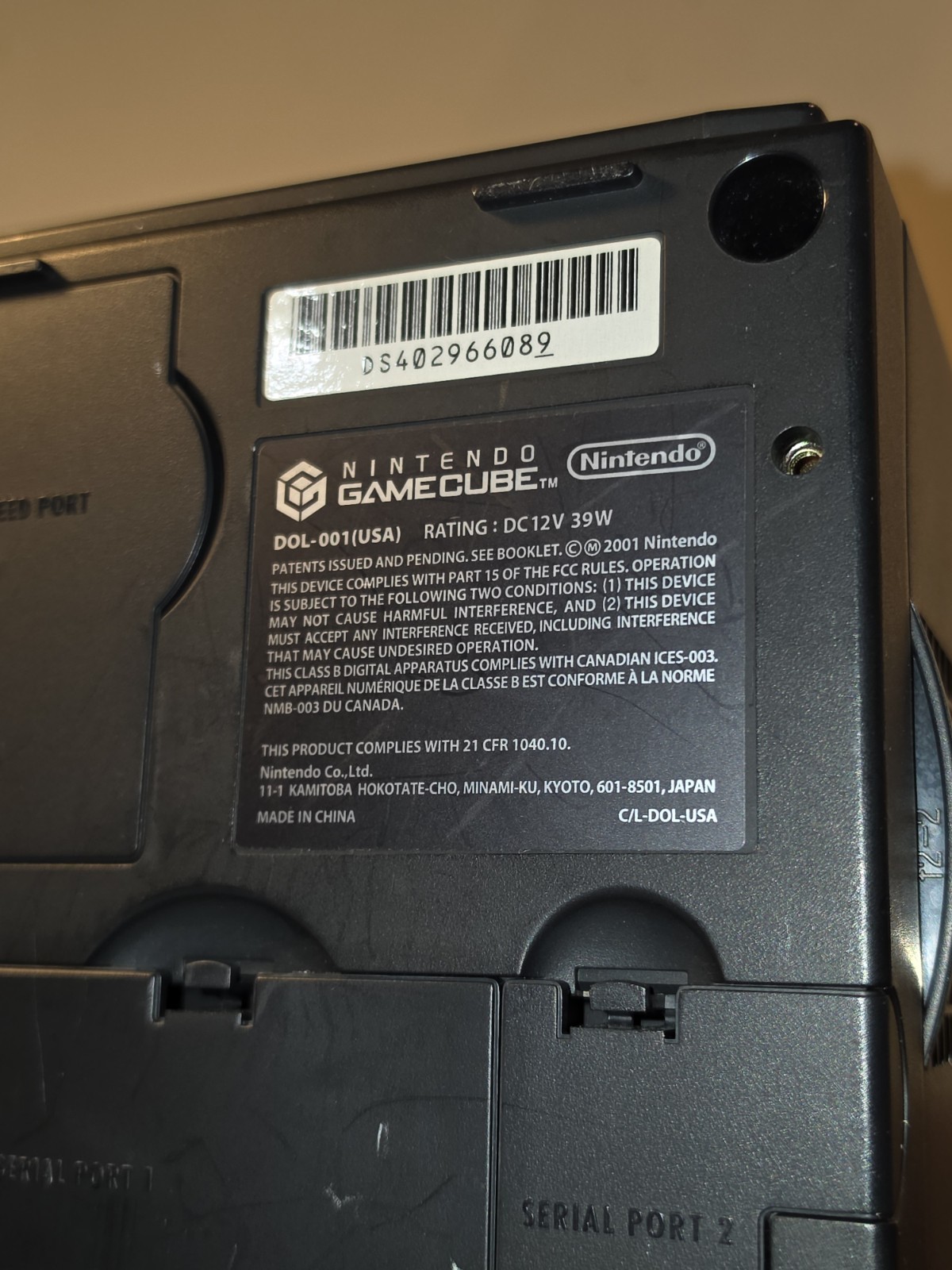 NINTENDO GAMECUBE DOL-001 USA BLACK SYSTEM CORDS CONTROLLER & 6 GAMES TESTED!