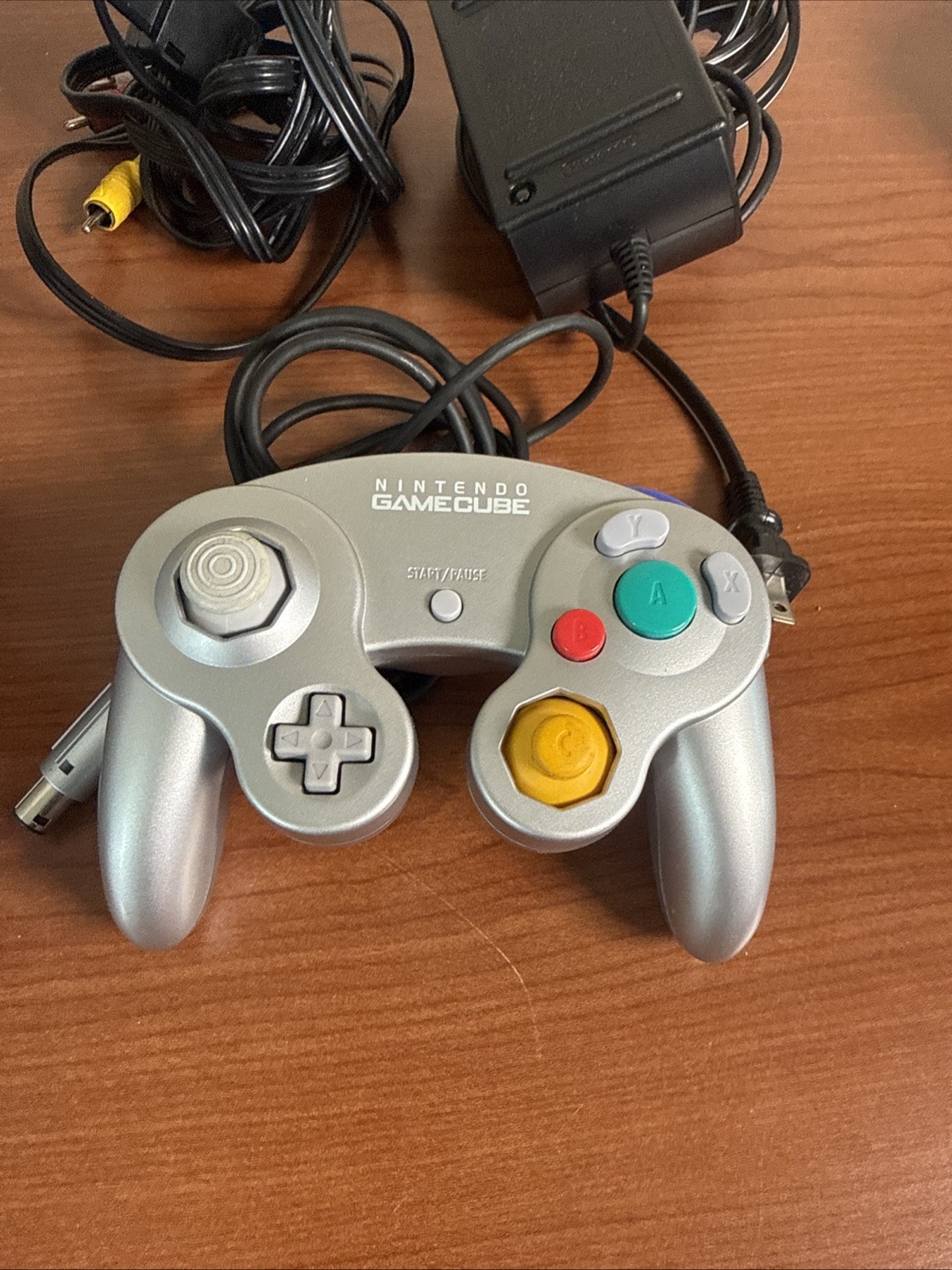 Nintendo GameCube Platinum Console + Controller ++Tested +Memory Card Dol-014