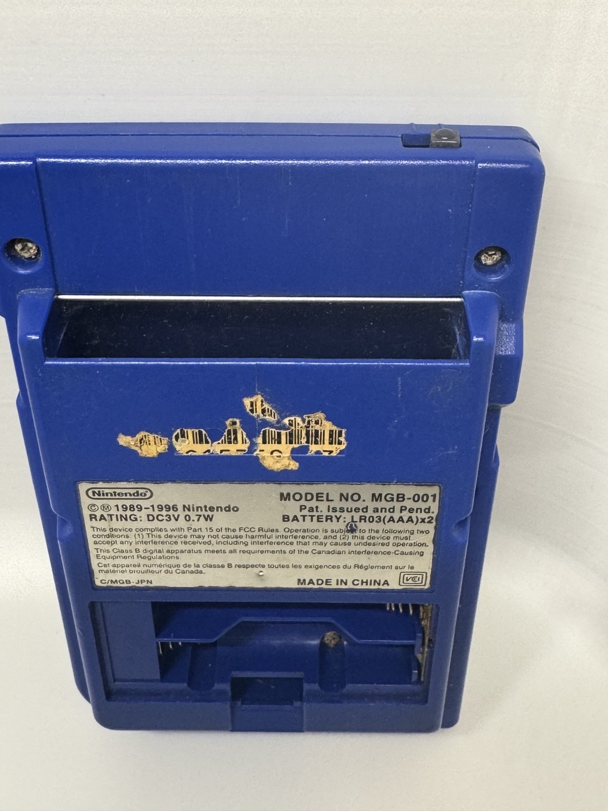 Nintendo Game Boy Pocket – Blue NOT WORKING PARTS or Repair