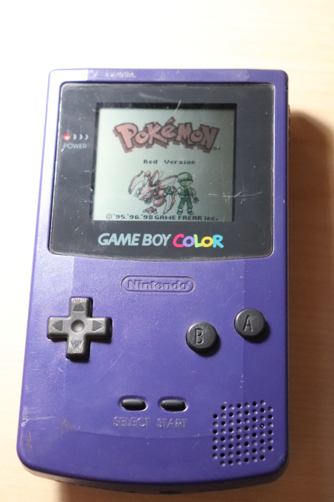 Nintendo Game Boy Color Grape Console CGB-001 TESTED Works
