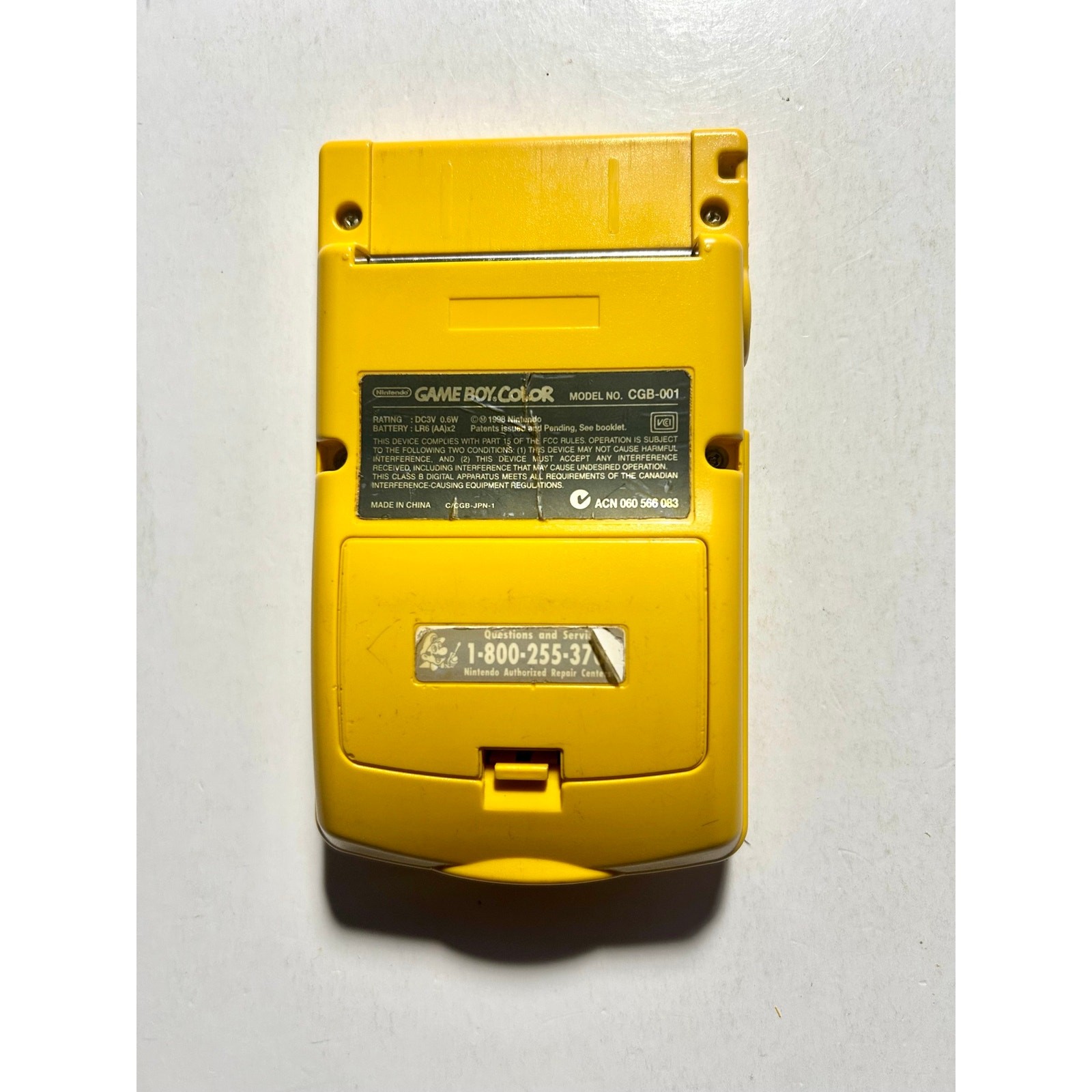 Nintendo Gameboy Game Boy Color Yellow🔥Works Great! Great Condition!
