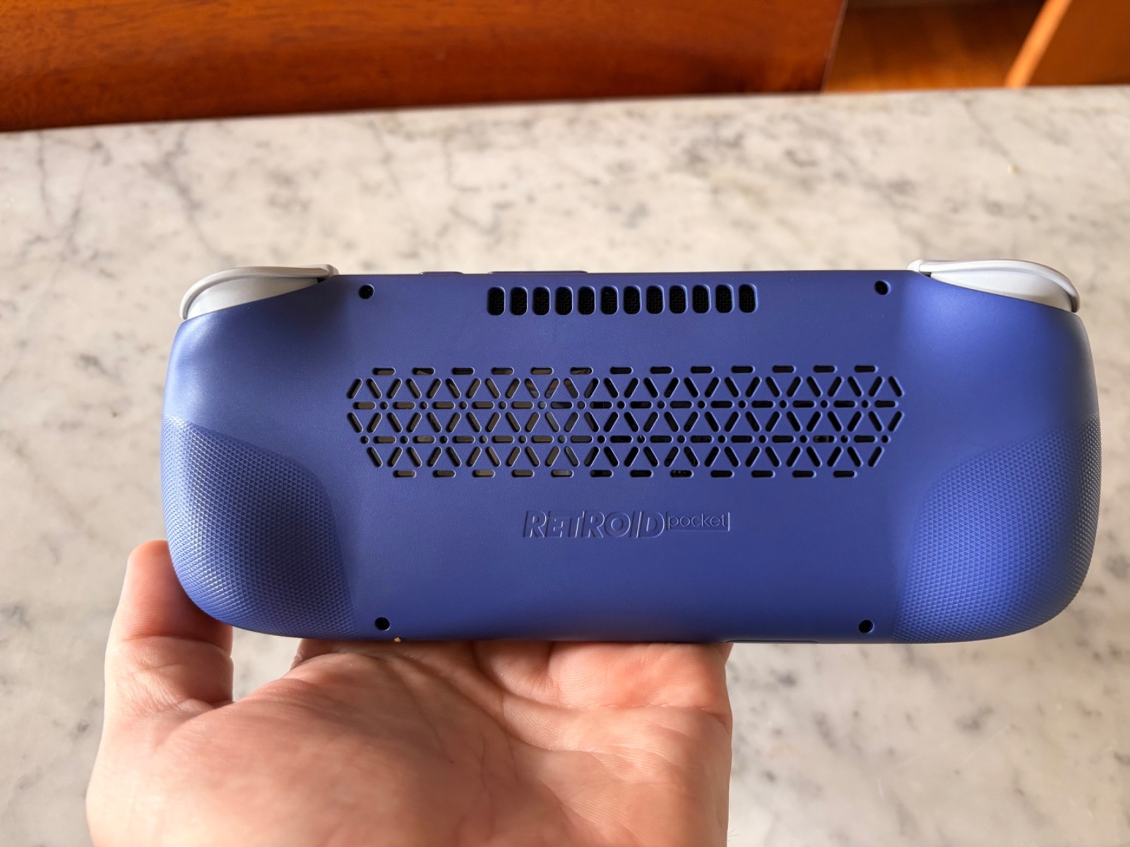 Retroid Pocket 5 Black Android Handheld Gaming Console, 128GB, 8GB RAM, Blue