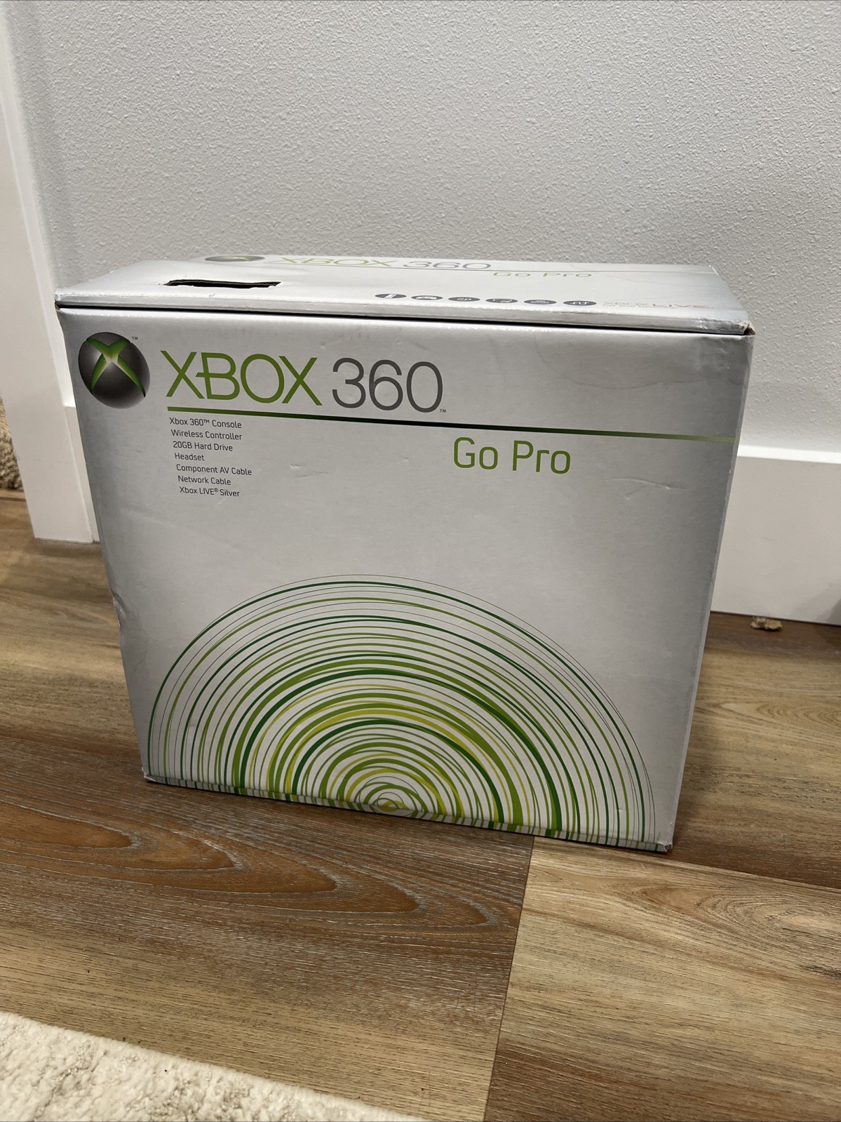 Xbox 360 Go Pro 20 GB Console 2008 Sealed Never Opened