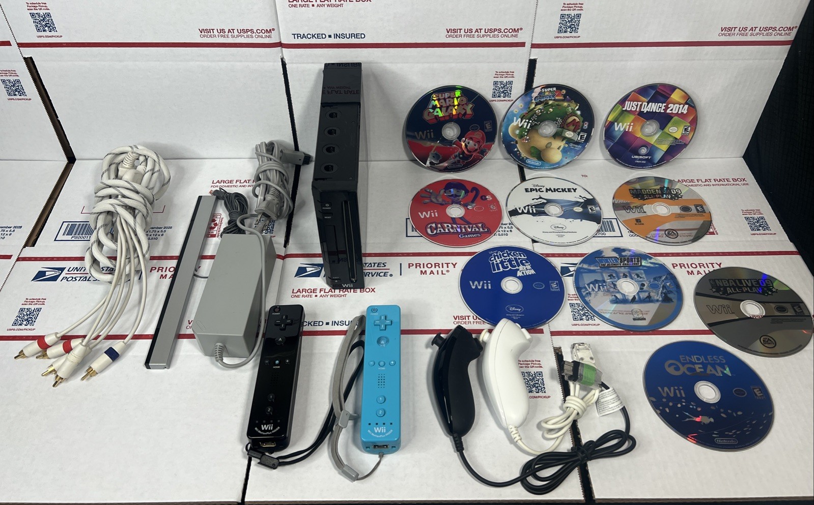 Nintendo Wii Console Bundle W/ Wii Motion & SUPER MARIO – SAME DAY – WARRANTY