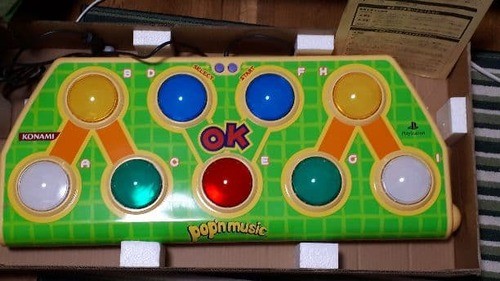 Sony PlayStation Pop’n Music Arcade Style Controller PS PS2 Compatible Konami