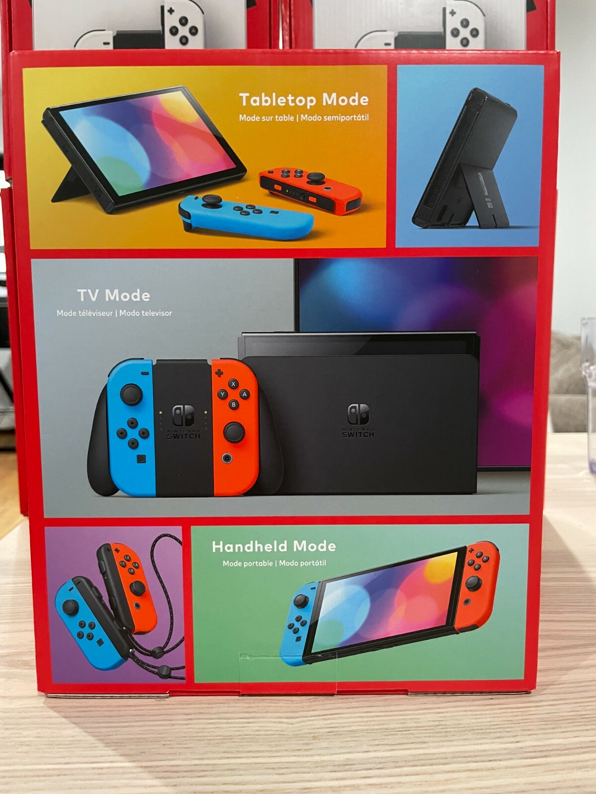 Brand New Nintendo Switch Oled – Neon Red Blue Joy-Con – In hand – Fast Shipping