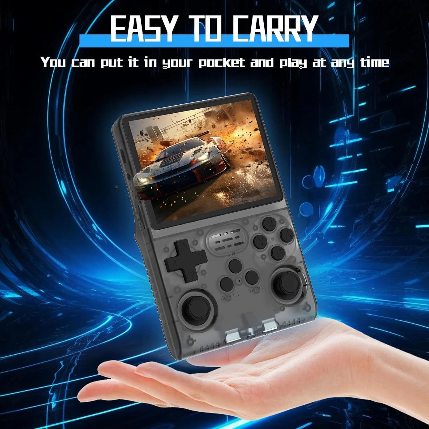 Retro Handheld Video Game Console 20000 Games 65GB, R365 3.5 Inch IPS Screen