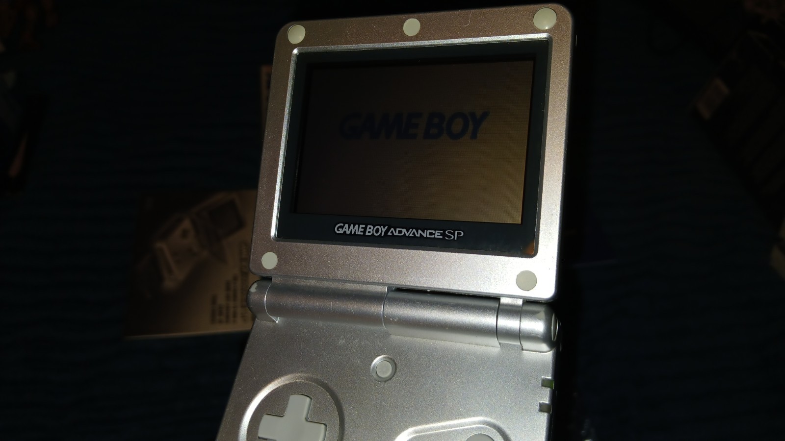 Nintendo Game Boy Advance GBA SP Platinum Near Complete In Box AGS-001 Works