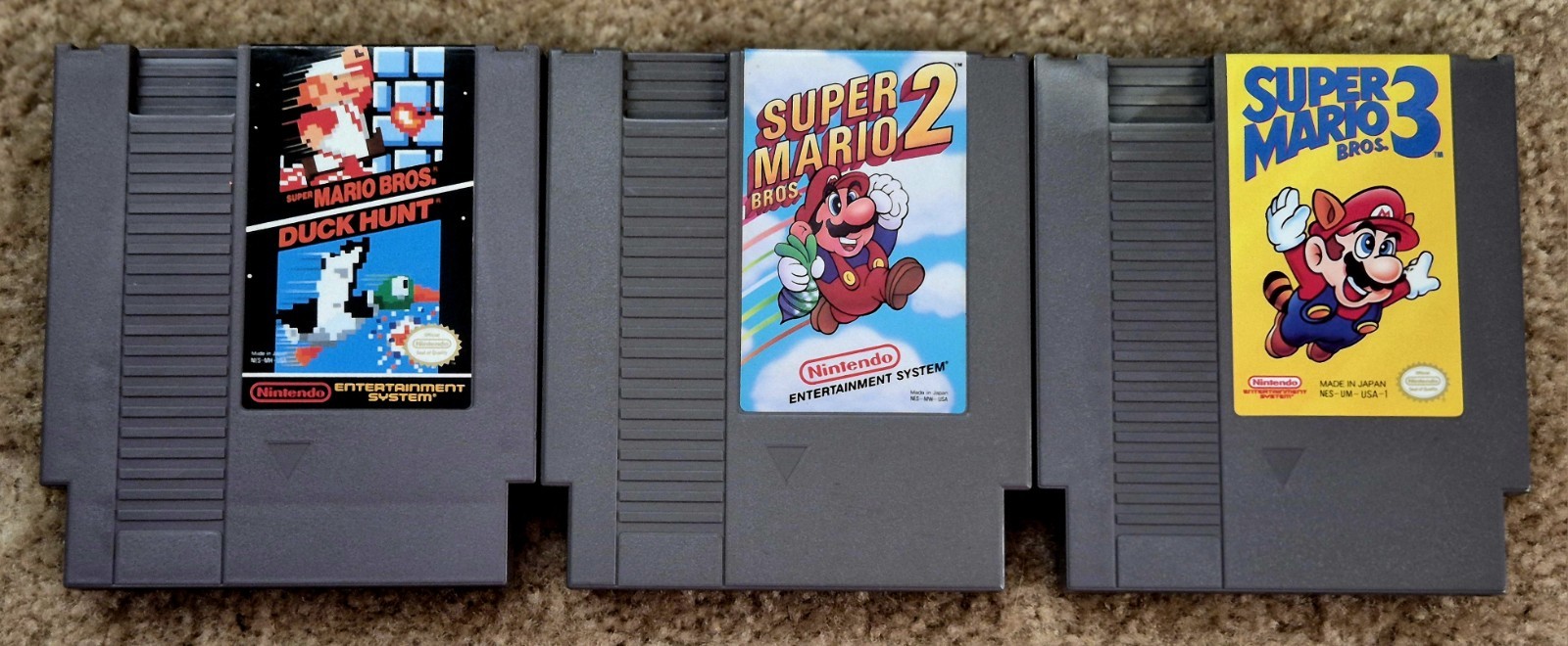 Original NES Nintendo Console Bundle-New 72 Pin, Cleaned Internally WORKS GREAT
