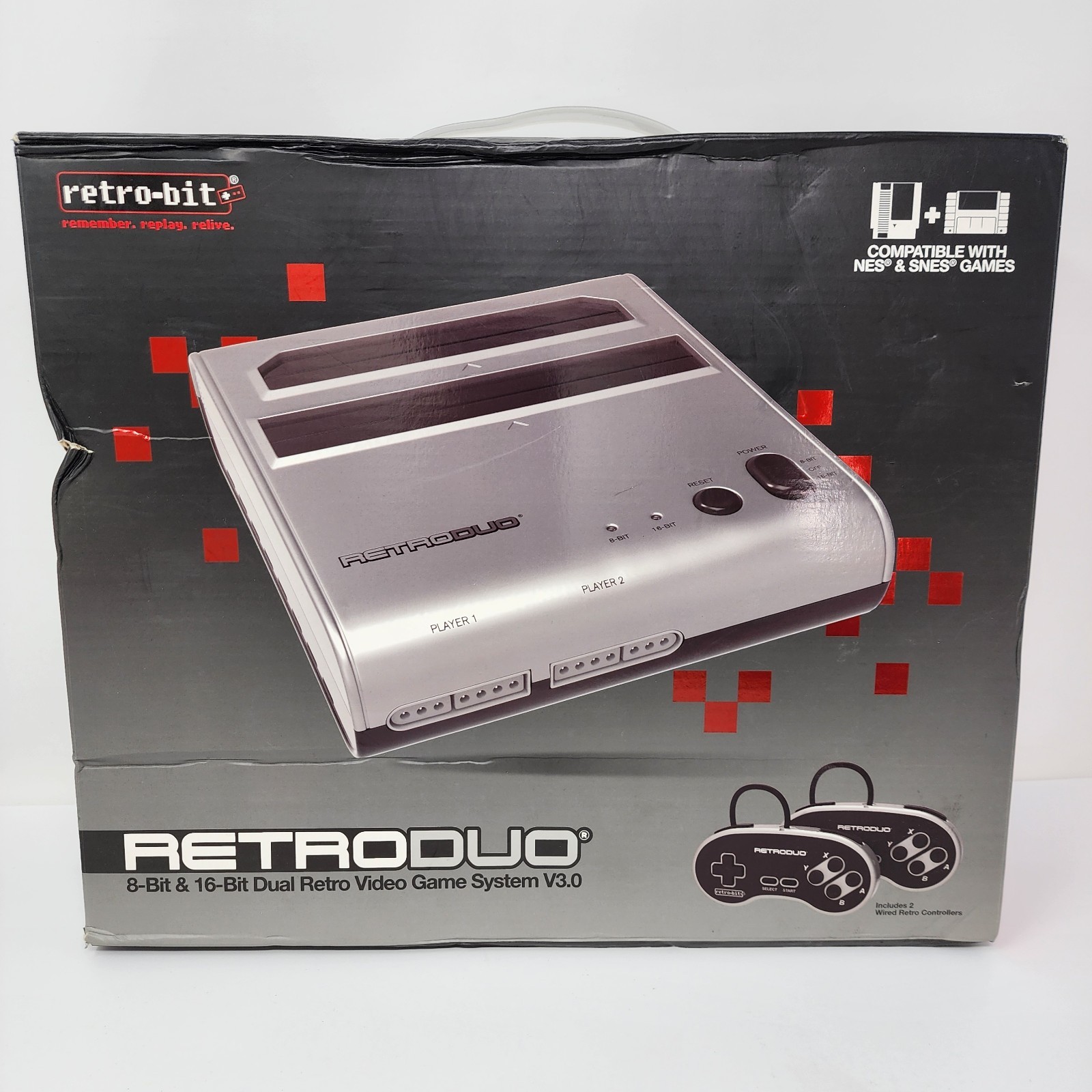 Retro-Bit Retro Duo 8-Bit & 16-Bit Dual Retro Video Game System V3.0