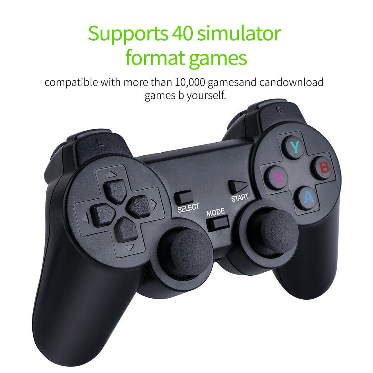 Video Game Console Retro 40000+ Games TV Stick 4K HDMI & 2 Wireless Controller~