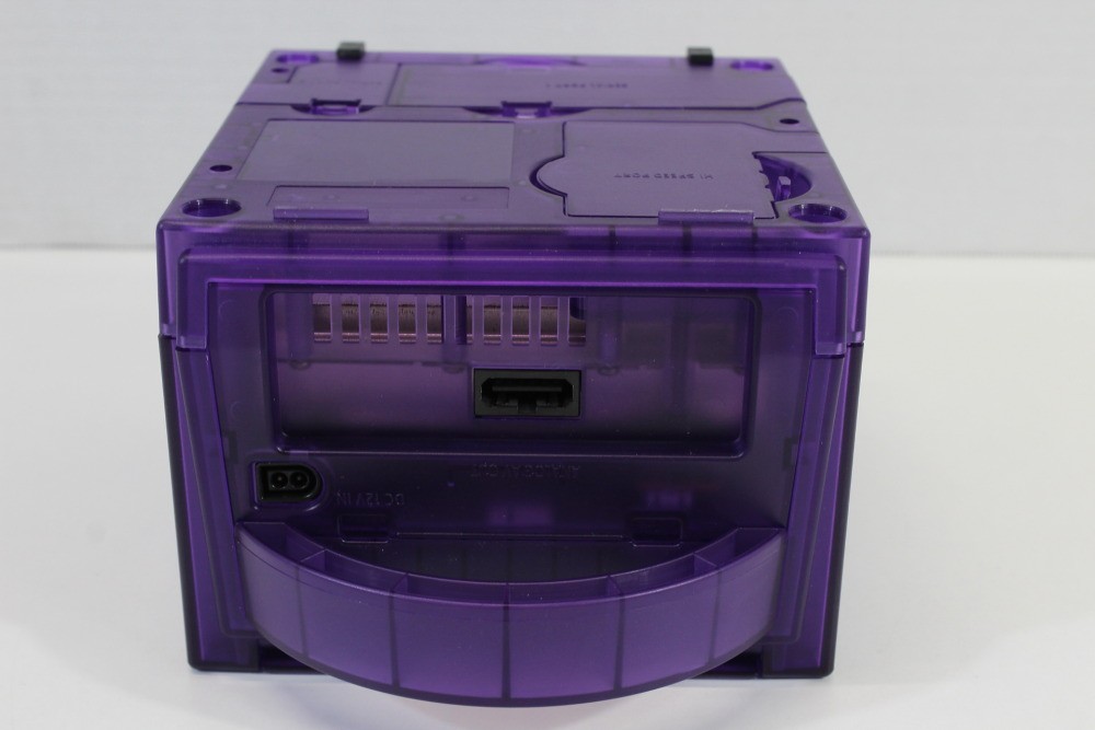Nintendo Gamecube Console Clear Transparent Purple NTSC-U/C DOL-101 GC RGB LED