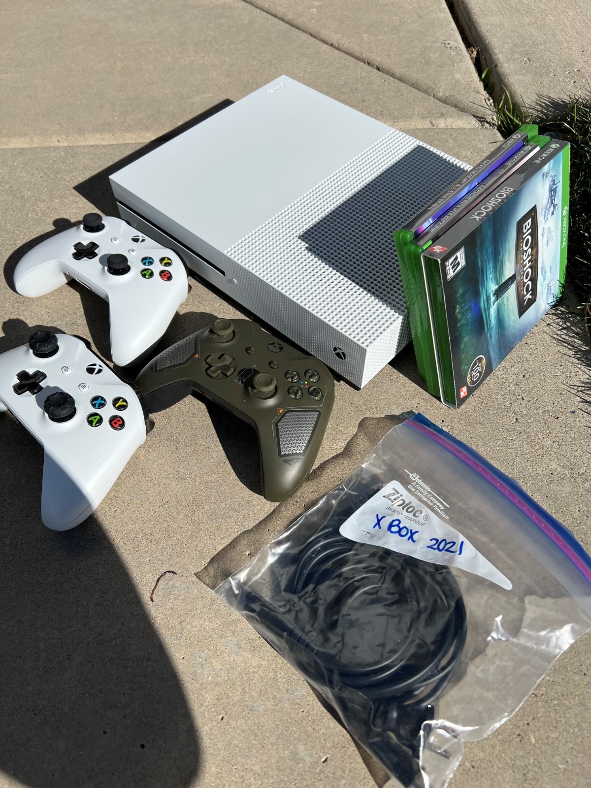 Microsoft Xbox One S Bundle 500GB Game Console – With 3 Controllers 3 Games