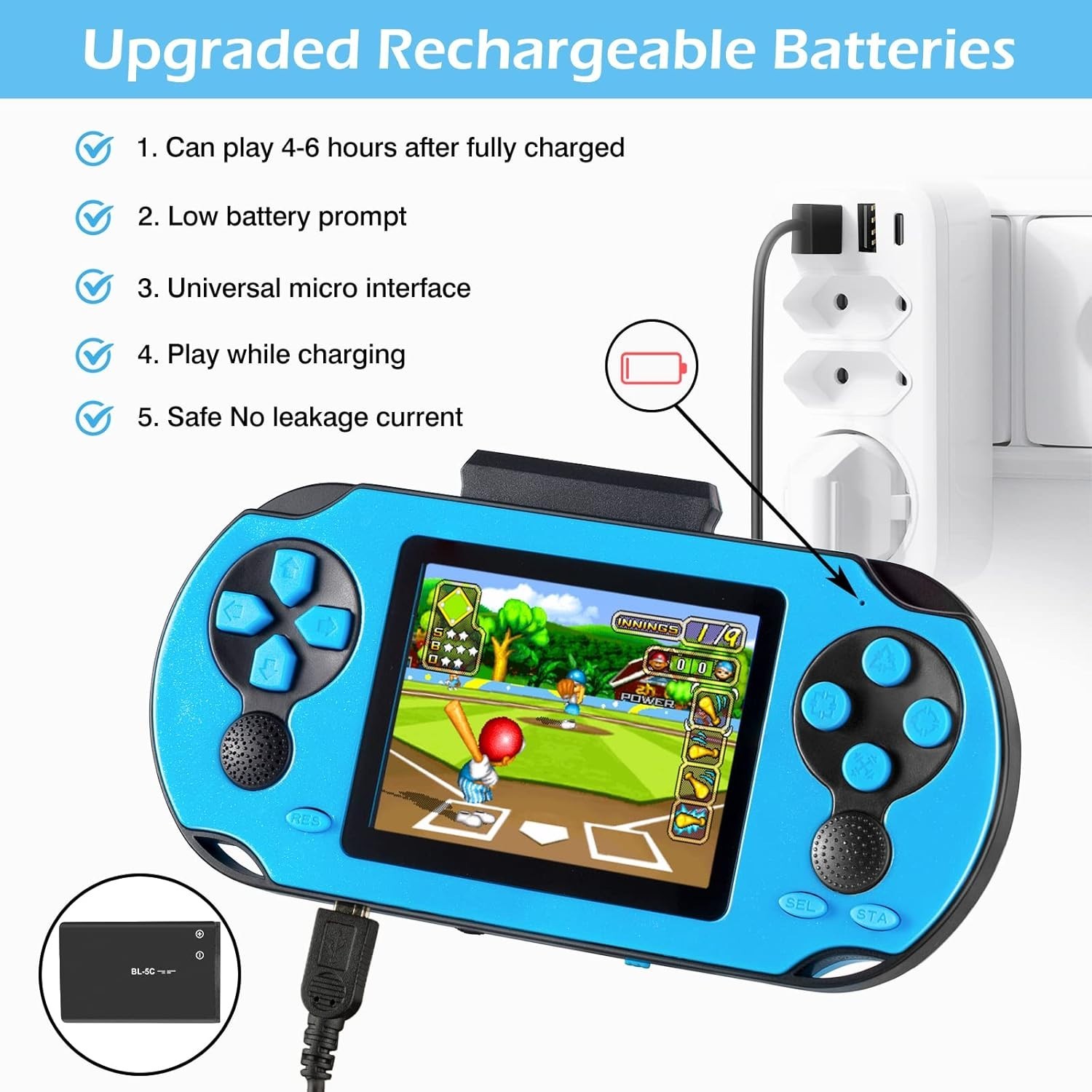 3.0» HD Handheld Game Console – 230 Built-In 16 Bit Retro Games for All Ages