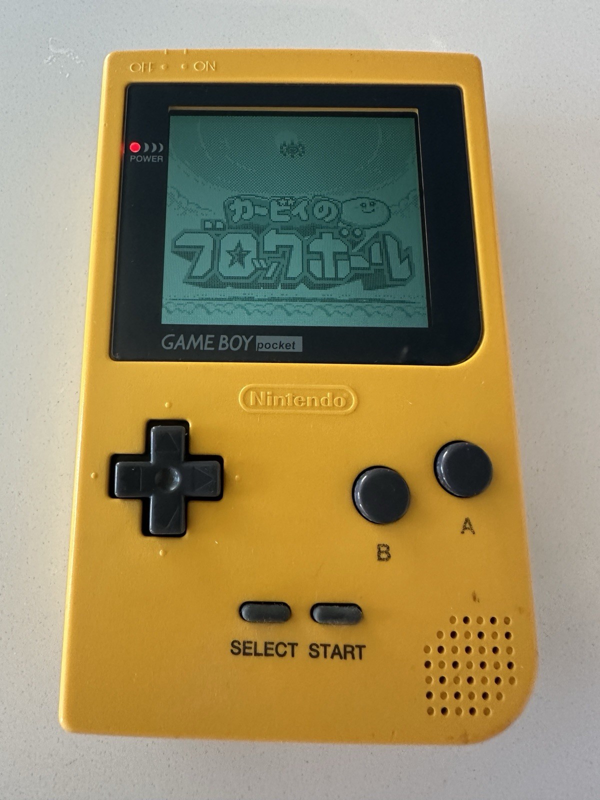 Nintendo Game Boy Pocket MGB-001 – Yellow – OEM Shell IPS Great Condition