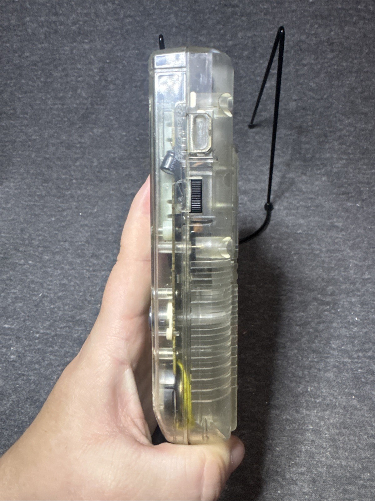 Nintendo Game Boy Clear Transparent Play It Loud DMG-01 And Case 3