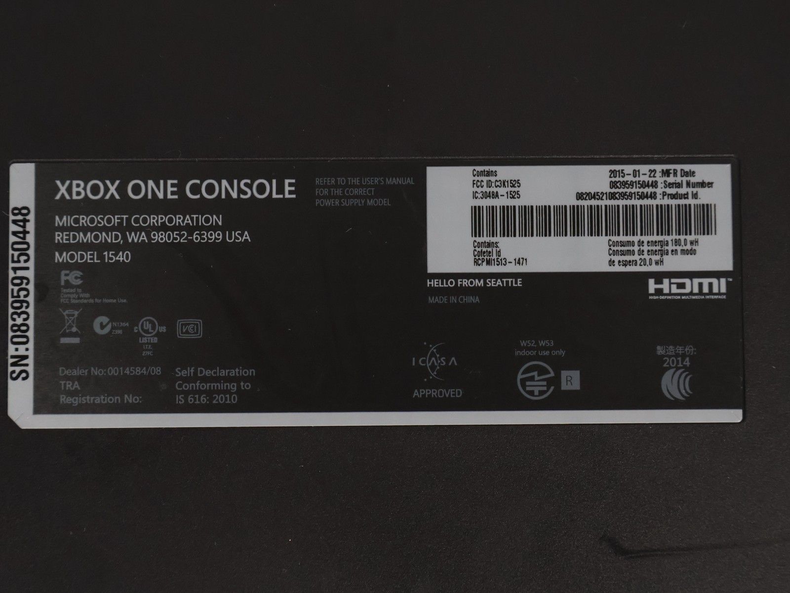 Xbox One Halo Master Chief Limited Edition Console In Box + Resident Evil 2 +1
