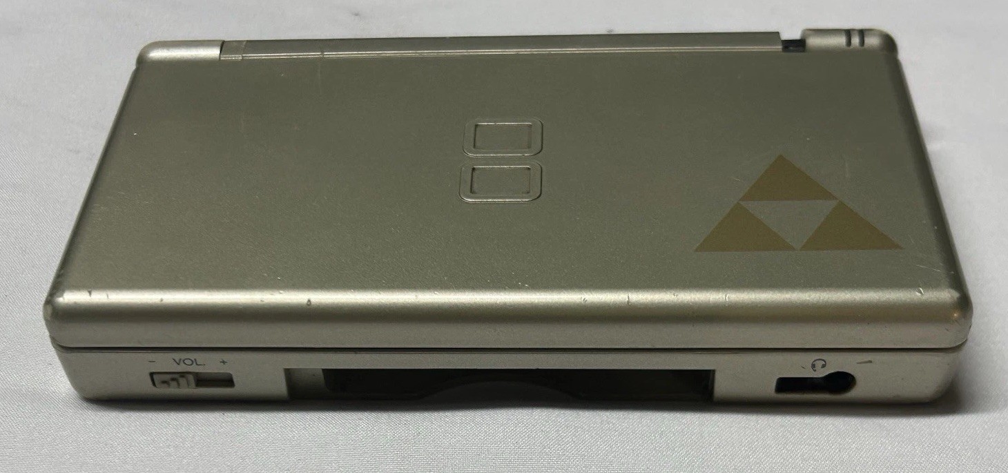 Nintendo DS Lite Console Zelda edition 001 Triforce Working For Parts Or Repair
