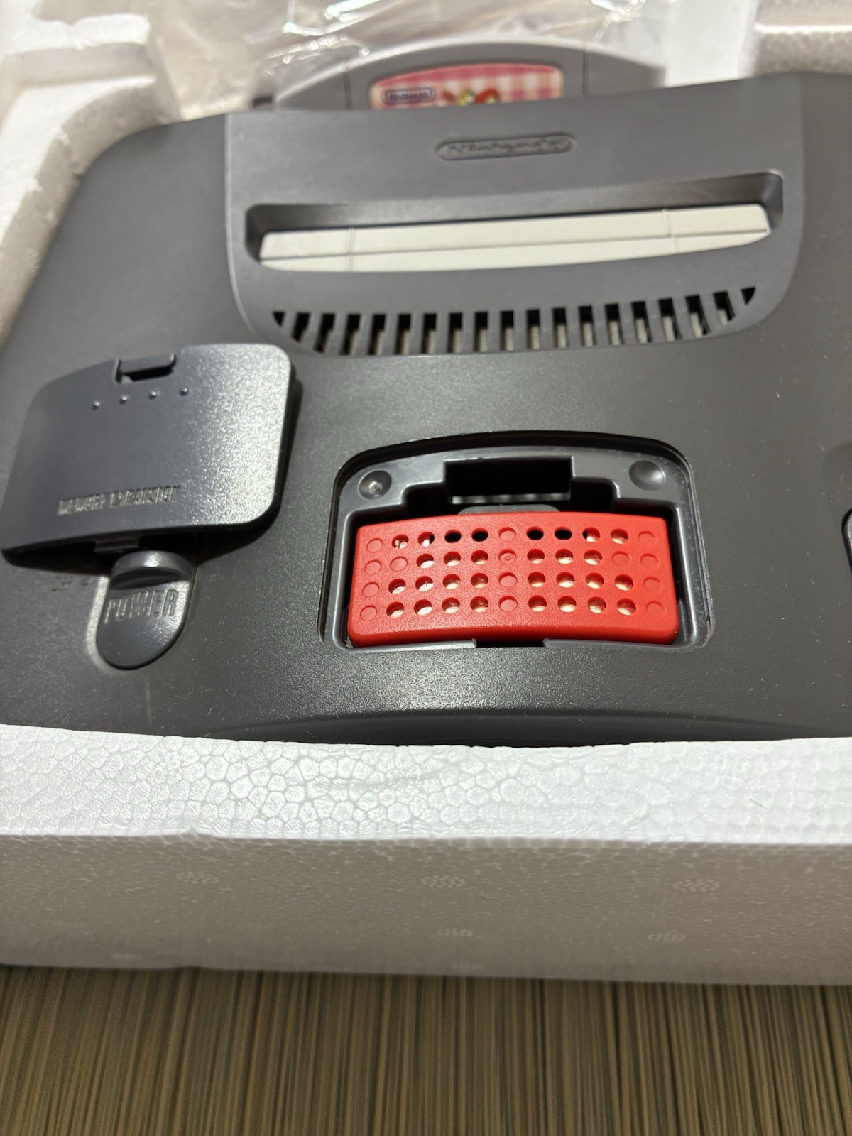 Nintendo 64 N64 Memory expansion slot Box set Gold Controller NUS-001 Japan Used