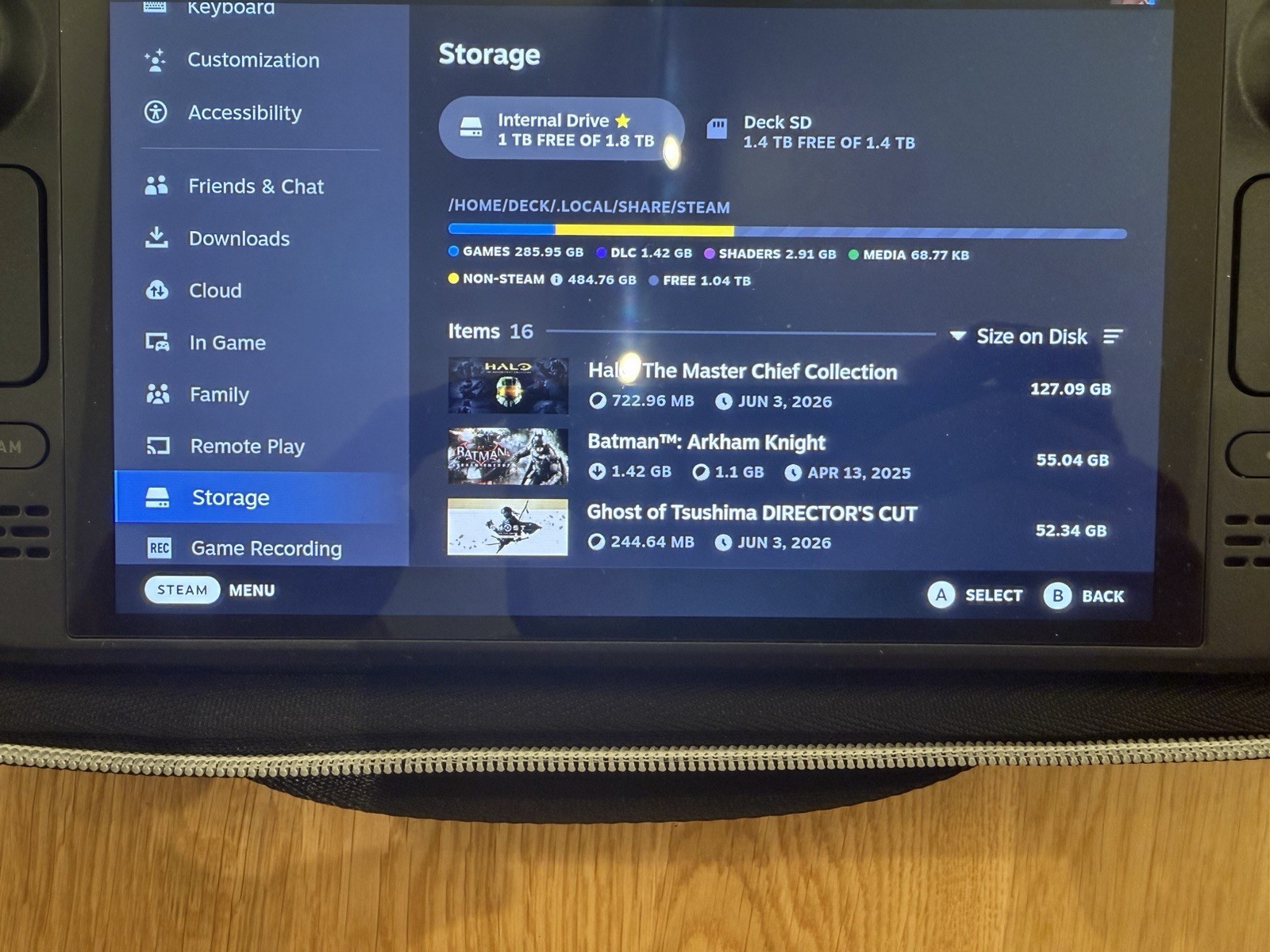Valve Steam Deck OLED Upgraded 2TB SSD Gaming System + 1.5TB SD Card – Mint!