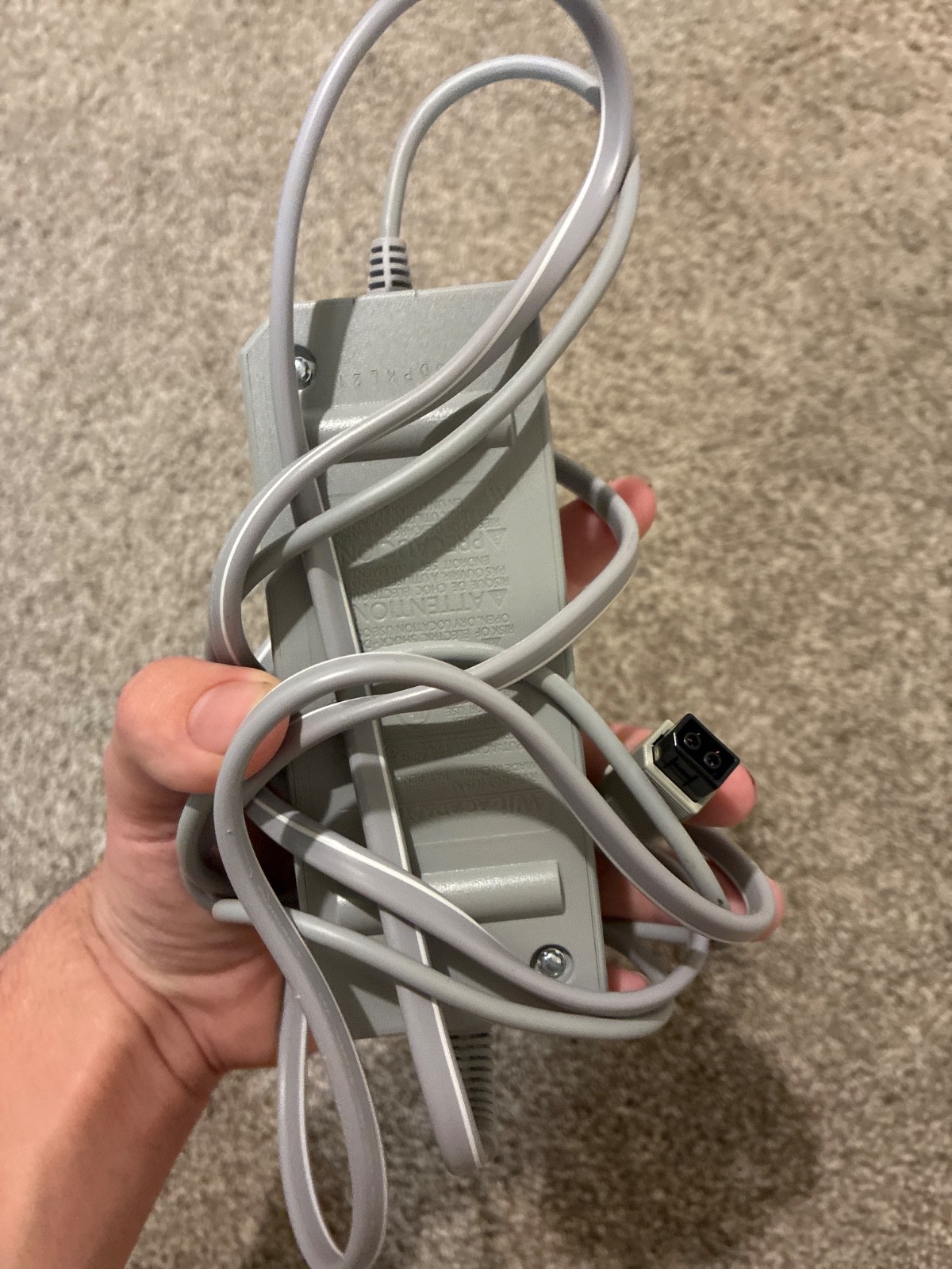 Nintendo Wii console, three controllers, four nunchucks, Wii steering wheel