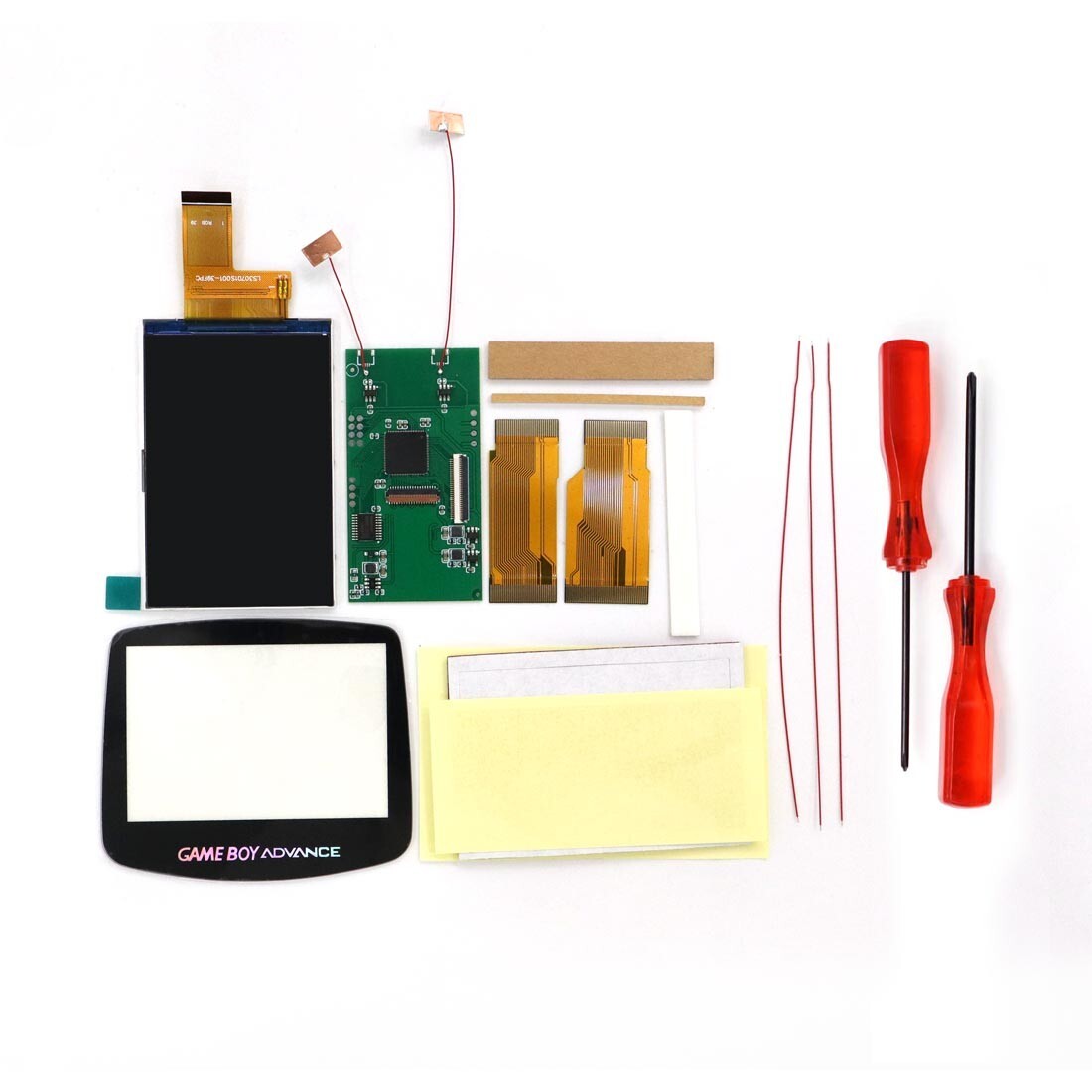 GameBoy Advance 3.0 Inches GBA V5 IPS Backlight Kit 720×480 LCD with Shell