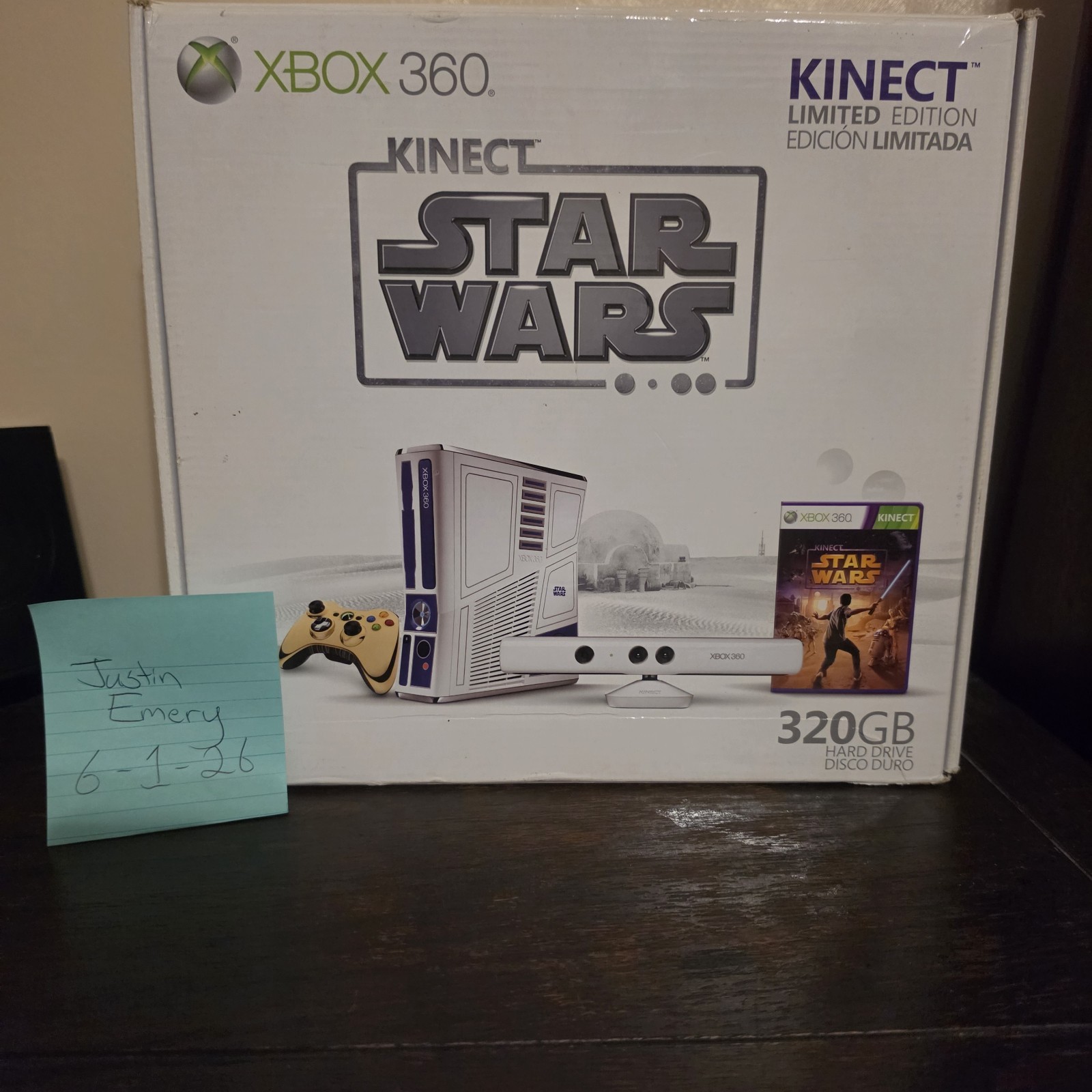 Star Wars R2-D2 Limited Edition CIB Complete Xbox 360 Matching Serial w C-3PO