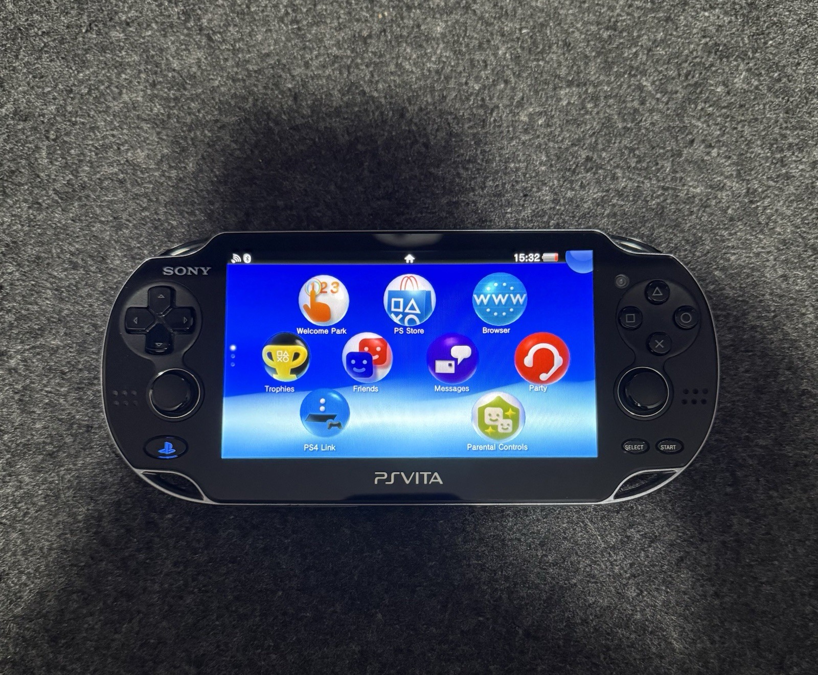 Sony PlayStation Vita PCH-1001 Handheld Console Black OLED With Box