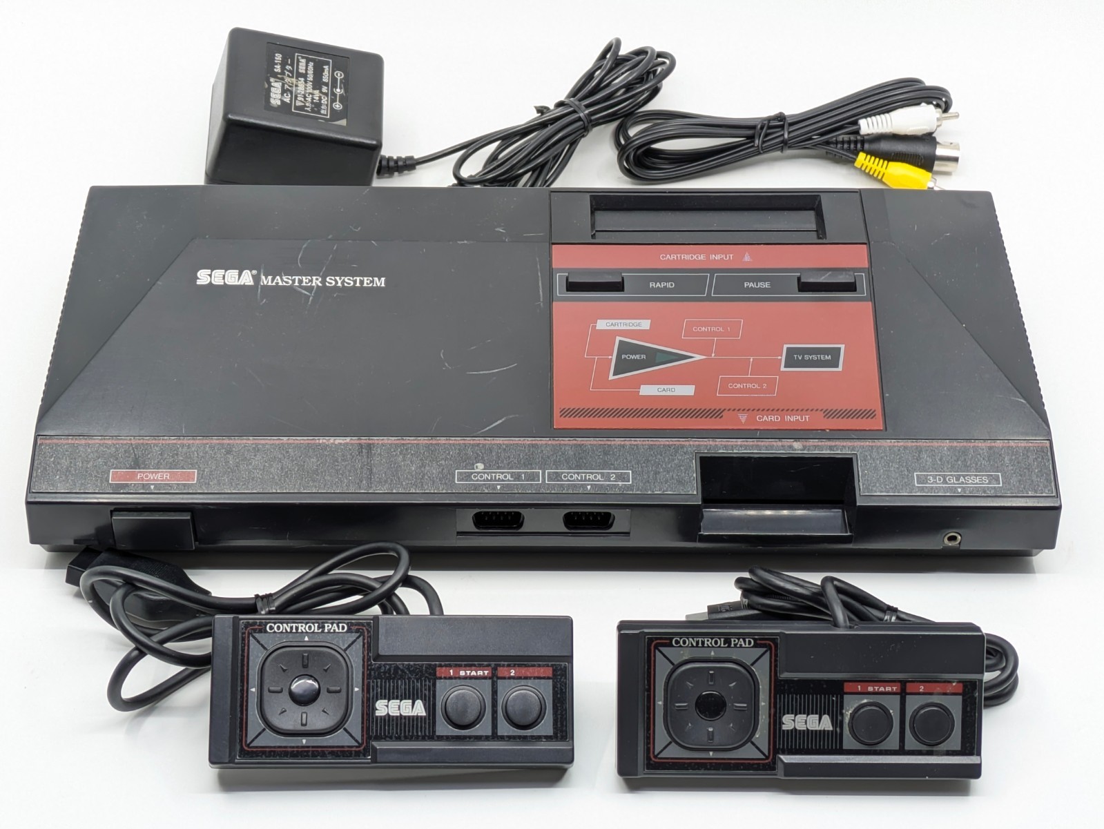 Sega Master System Console MK-2000 NTSC-J Japan Tested w/ Controller