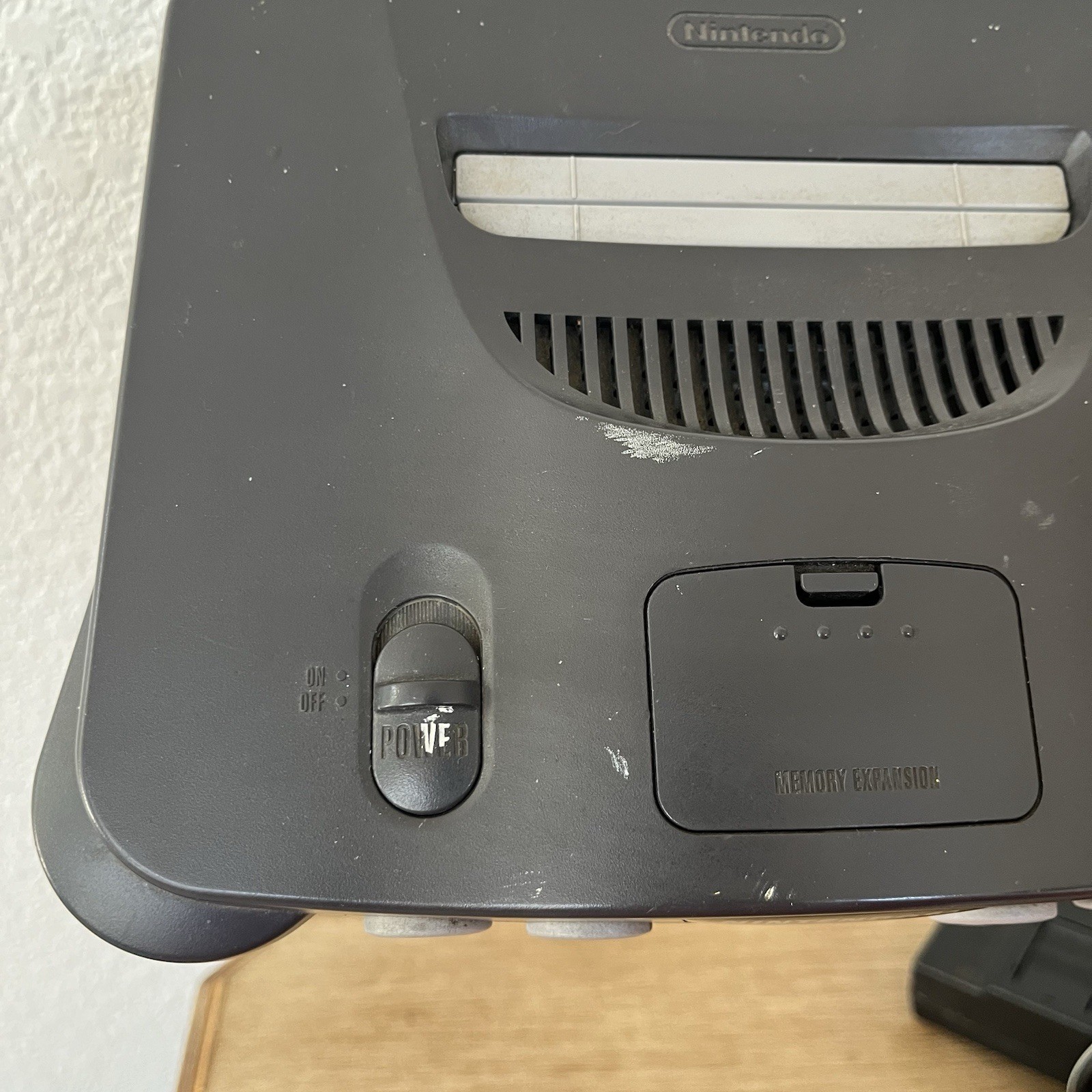 Nintendo 64 NUS-001 Console + Power AV Cables Tested Working N64