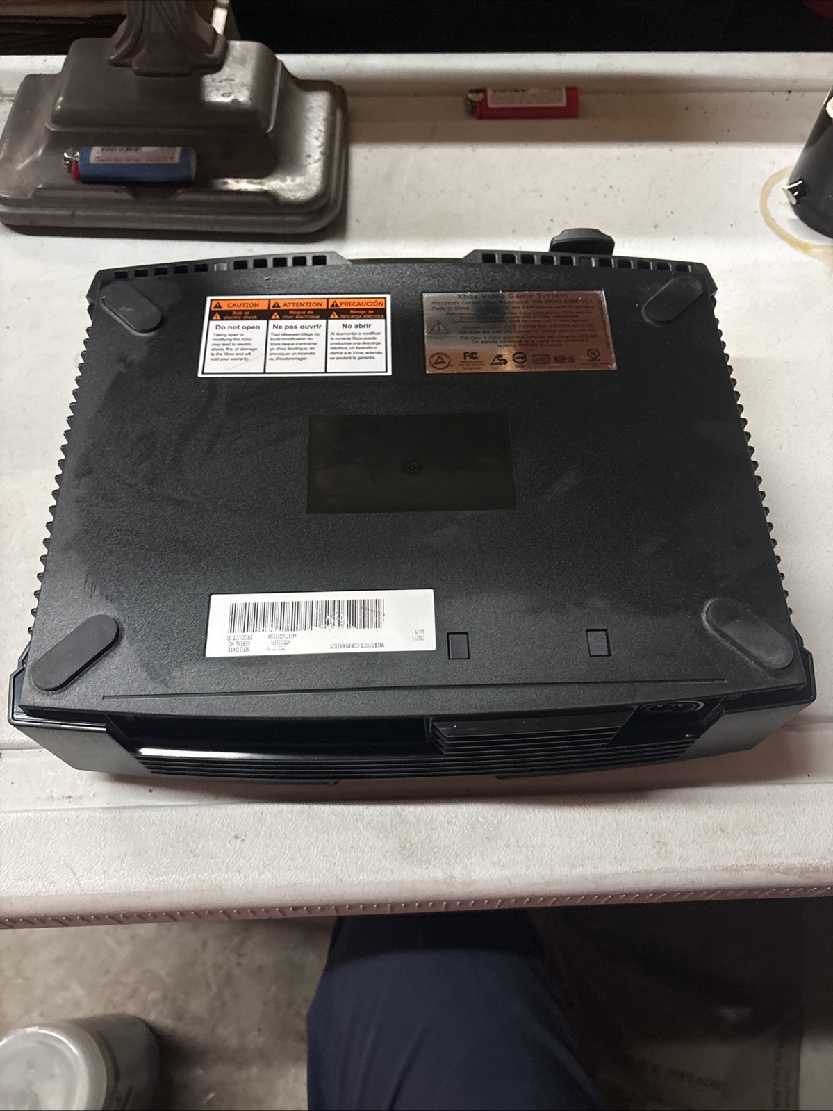Xbox Original Tested Working GWith DVD Playback Kit No Cords 2 Games Simpsons