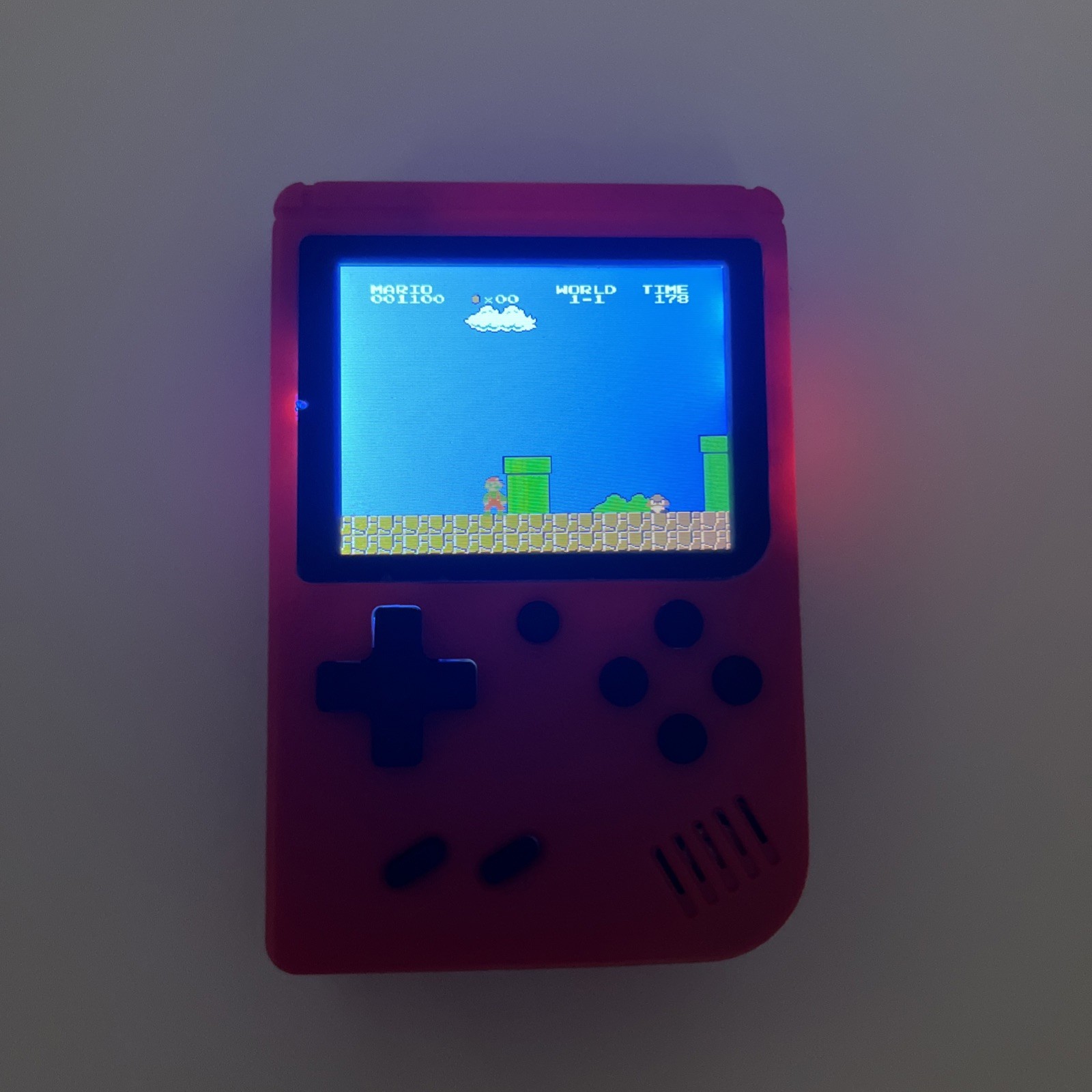 Handheld Game Console Game Box 400 in 1 8 Bit Retro Red 2.8 TET Tested Working