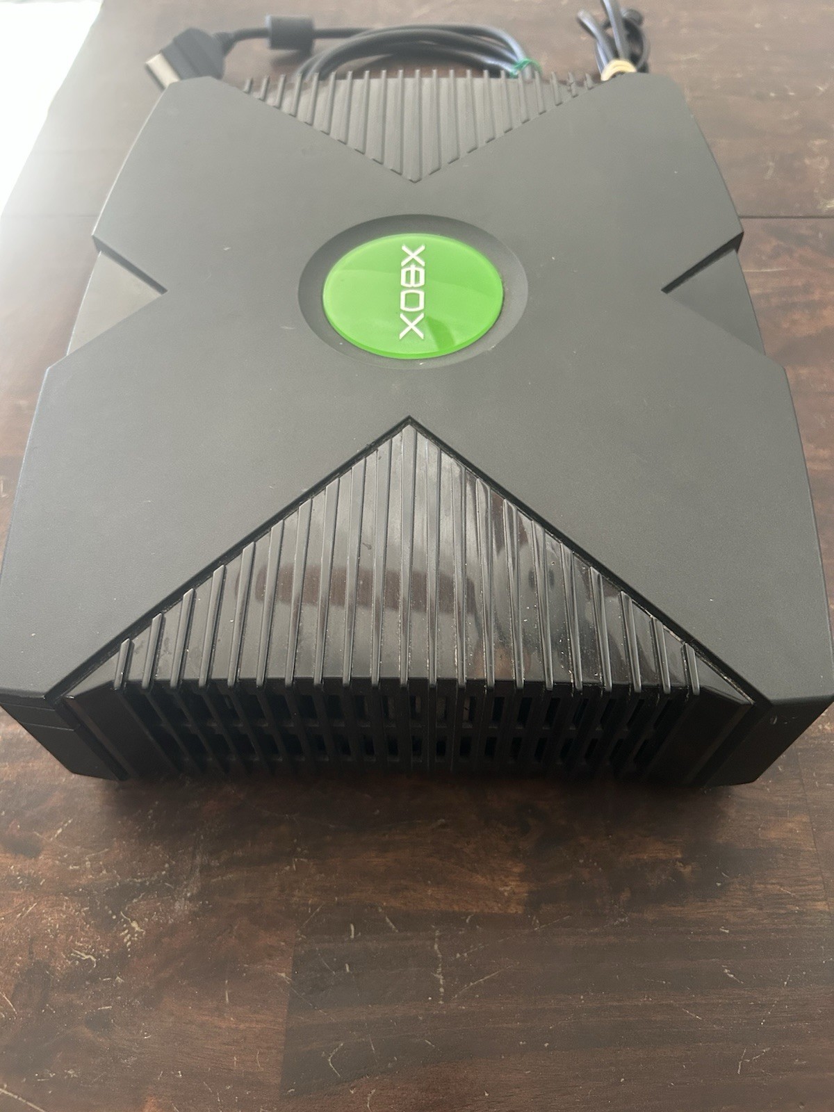 *FOR PARTS* Xbox Original Black Console Component RCA with Power and AV Cables