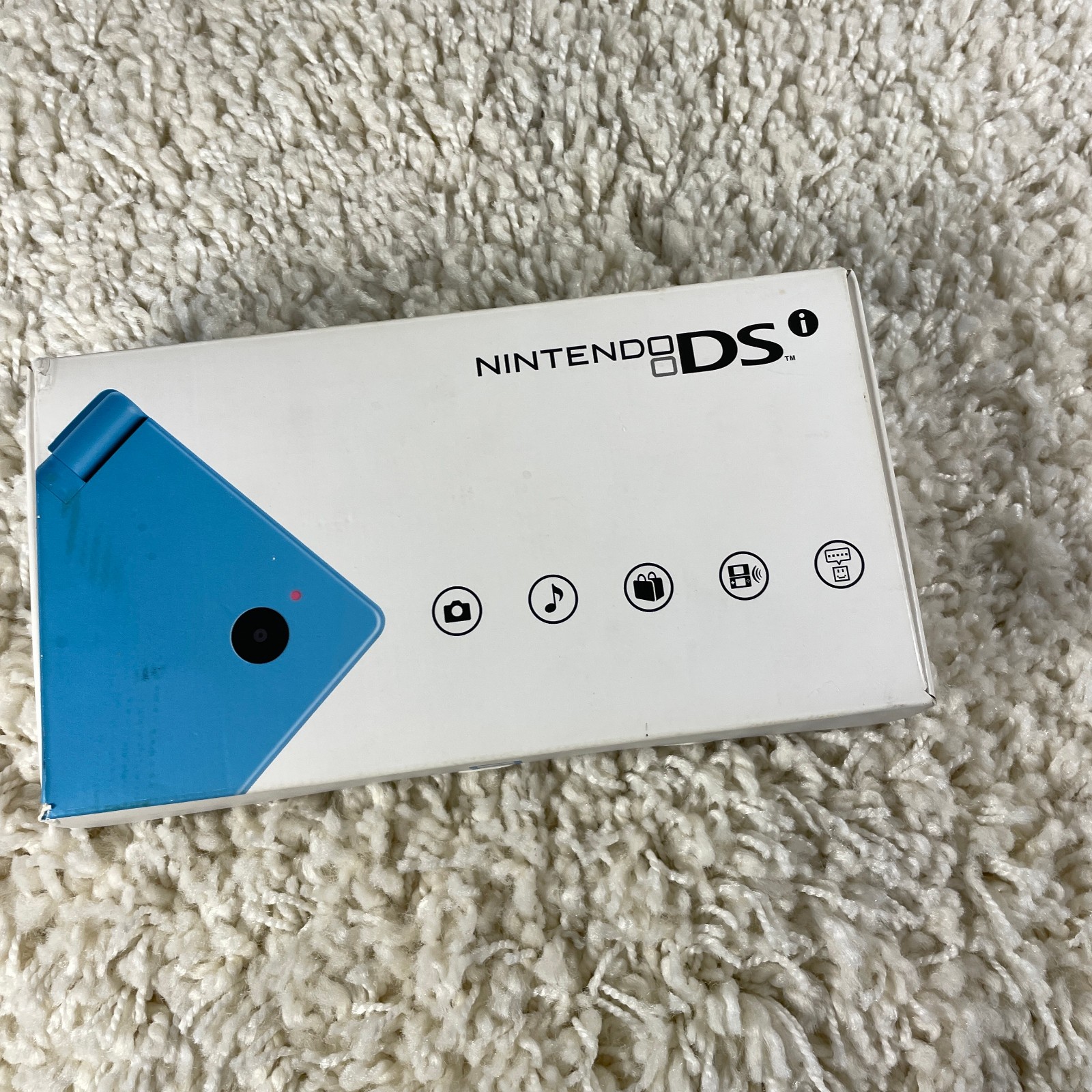 Nintendo DSi Teal Blue Handheld Console System TWL-001 Complete in Box Read