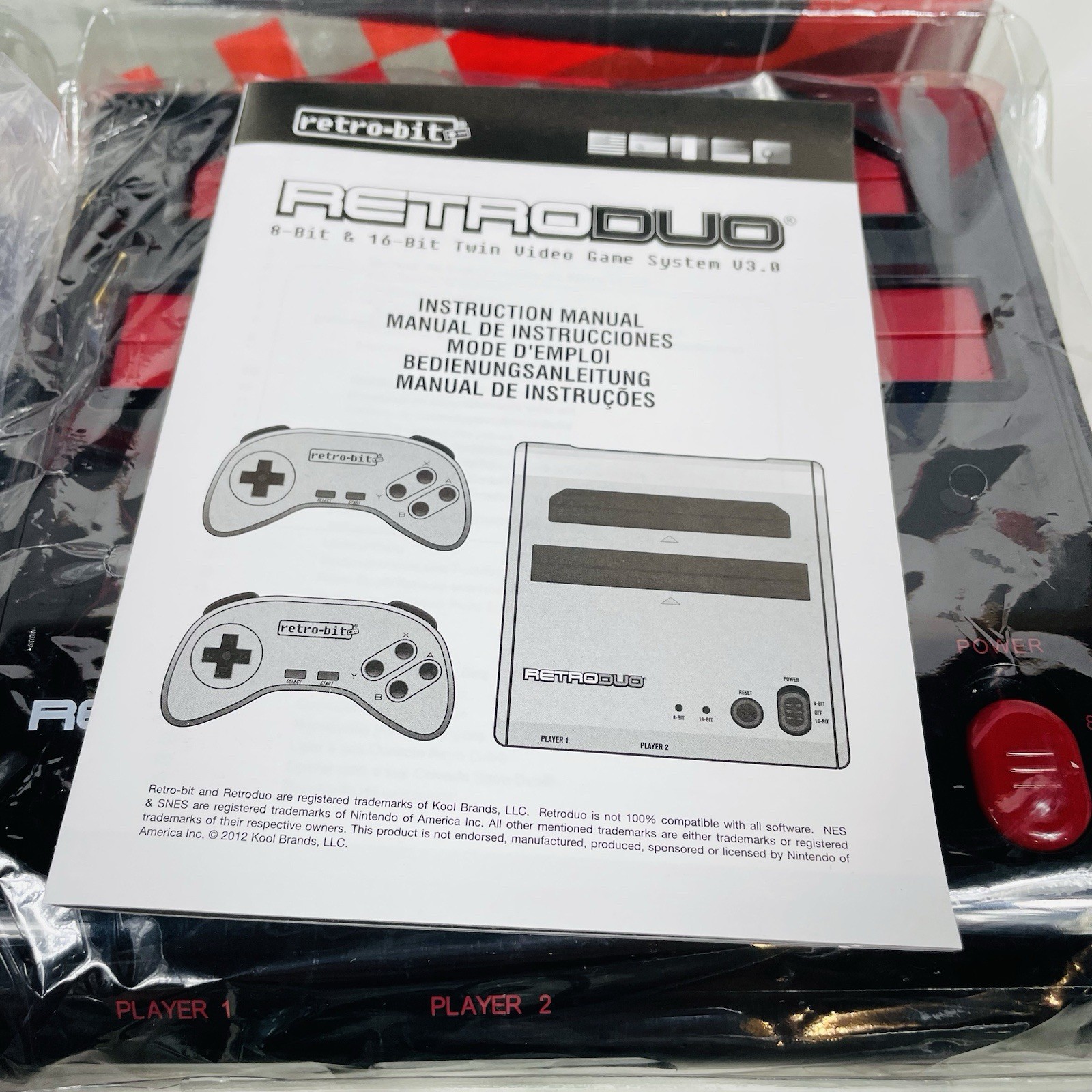 Retro Duo 2 in 1 Console System V3.0 for Original NES and Super Nintendo Games