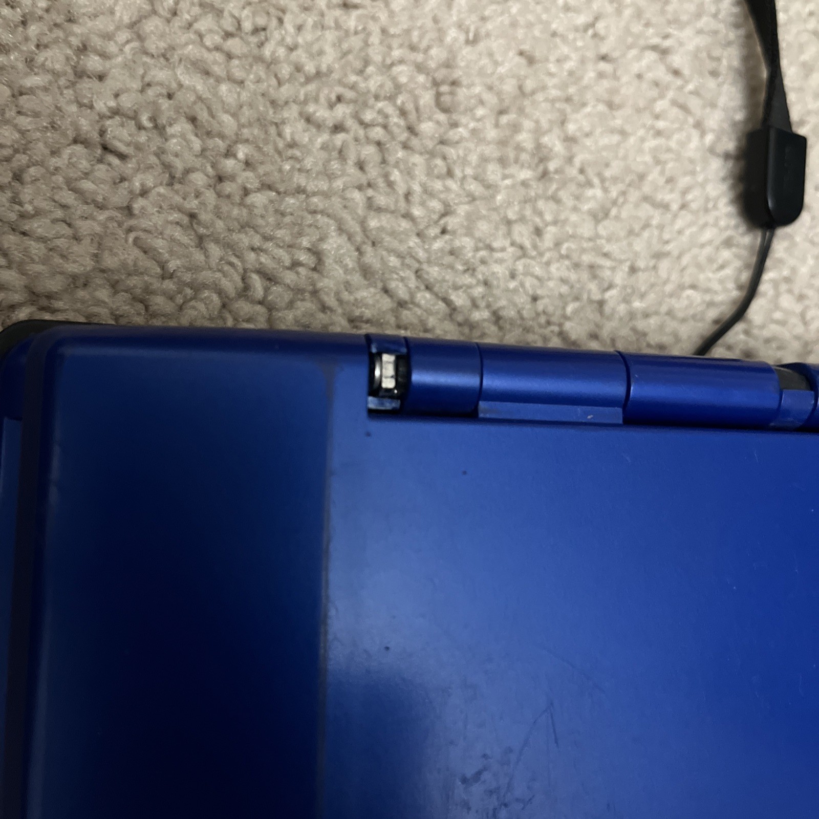 Original Nintendo DS Handheld System Blue Untested No Charger Stylus Loose Hinge