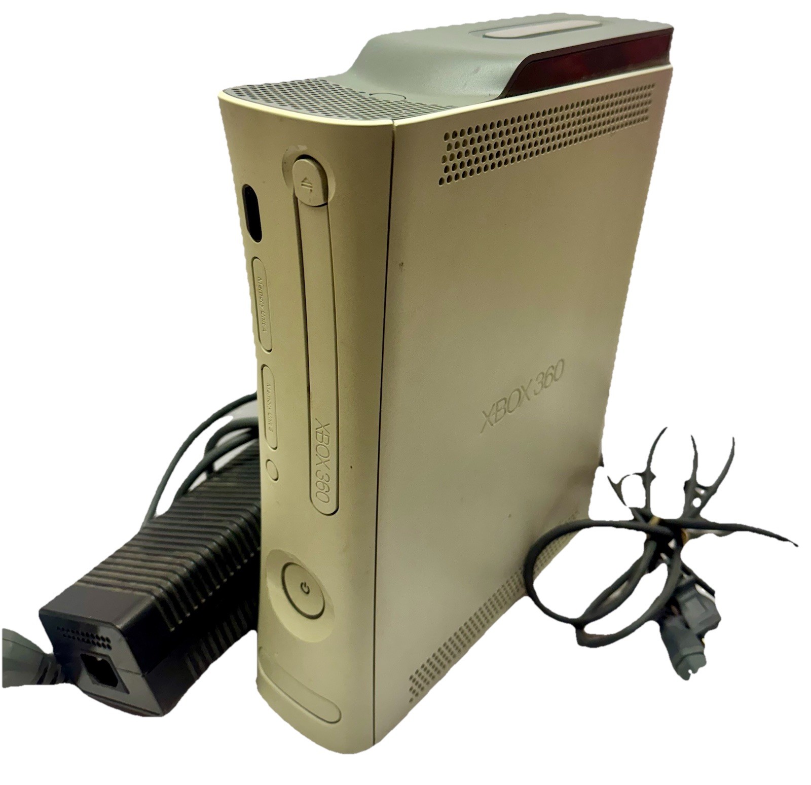 XBOX 360 Pro 20GB Console + Power Supply Works No Controller Good
