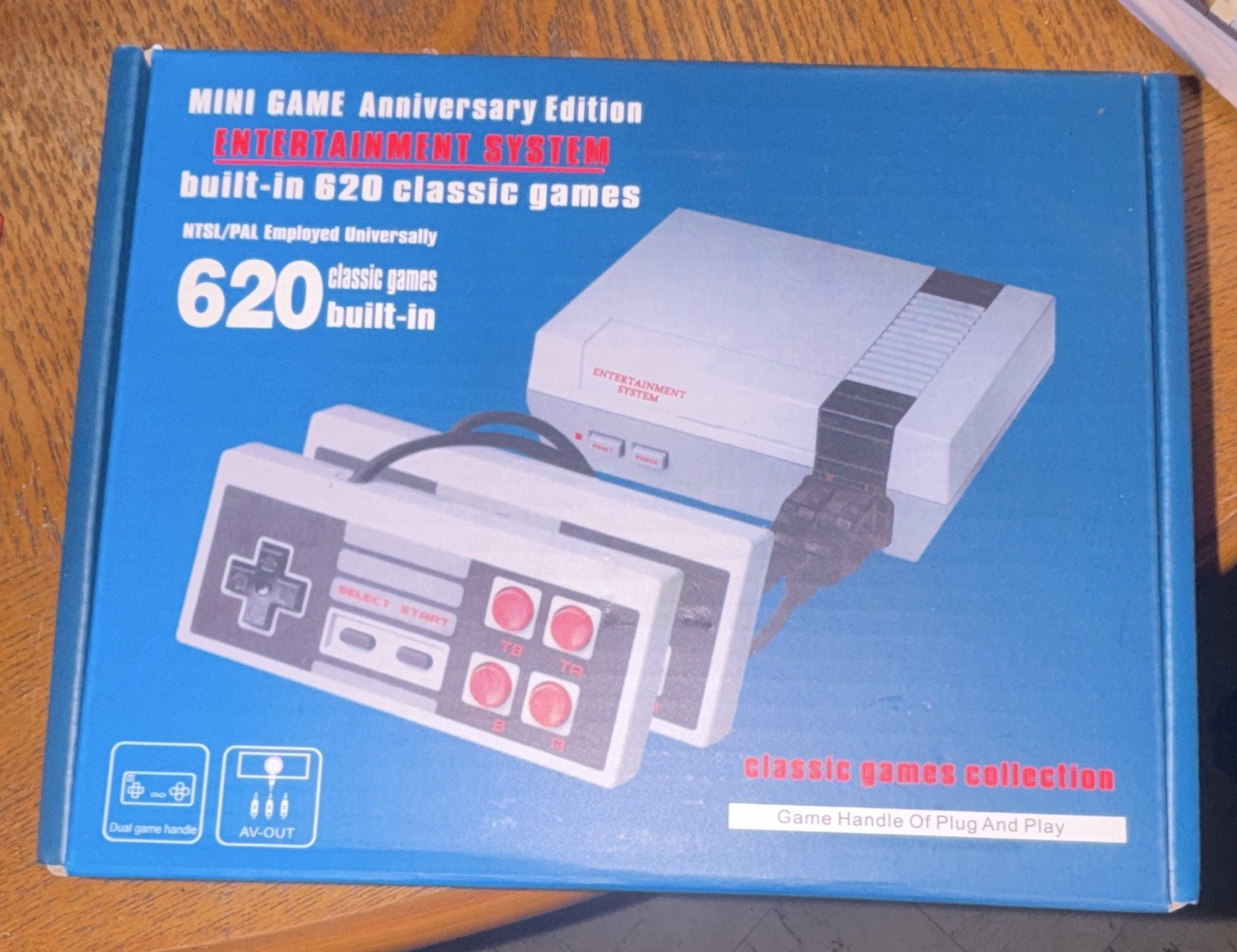 Mini Game Anniversary Edition 620 Console 620 Games Plug & Play PAL/NTSC