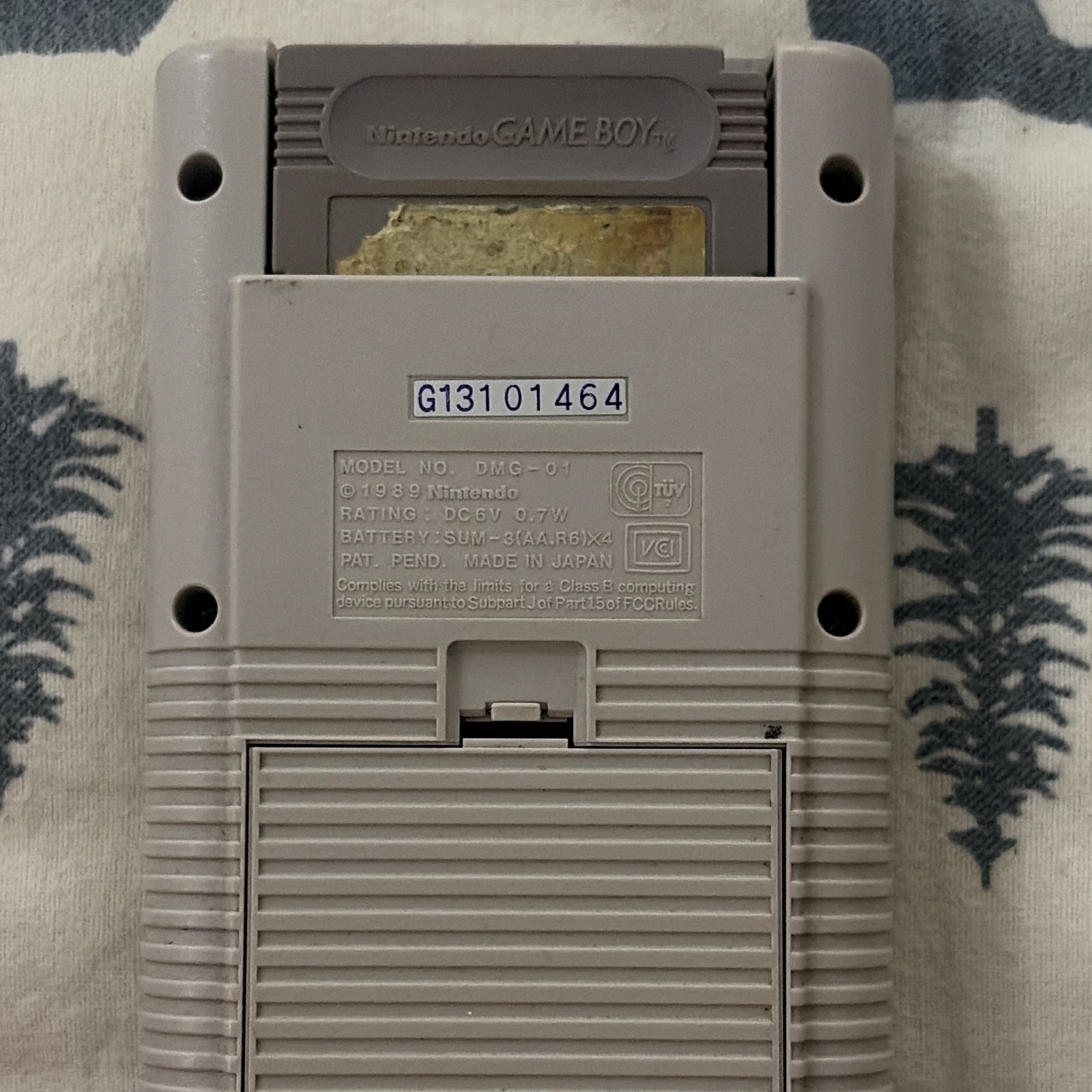 Nintendo Game Boy DMG-01 Gray NTSC-J 1989 Handheld Stereo Sound Headphone