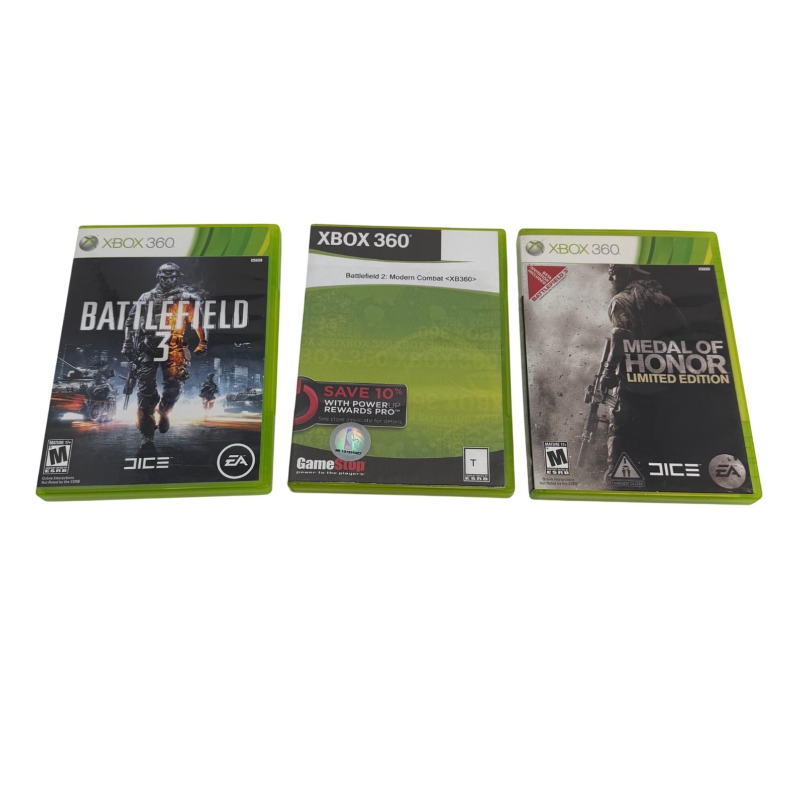 Microsoft XBox 360S Slim 250GB Black Console Bundle W/ Conroller, 3 Games Tested