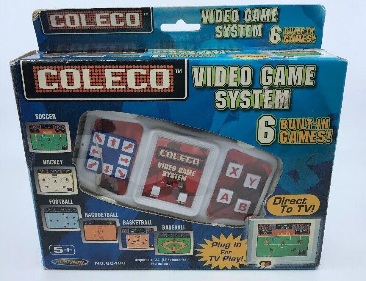 Coleco Video Game System 6 Built-In Games with new batteries. TV games