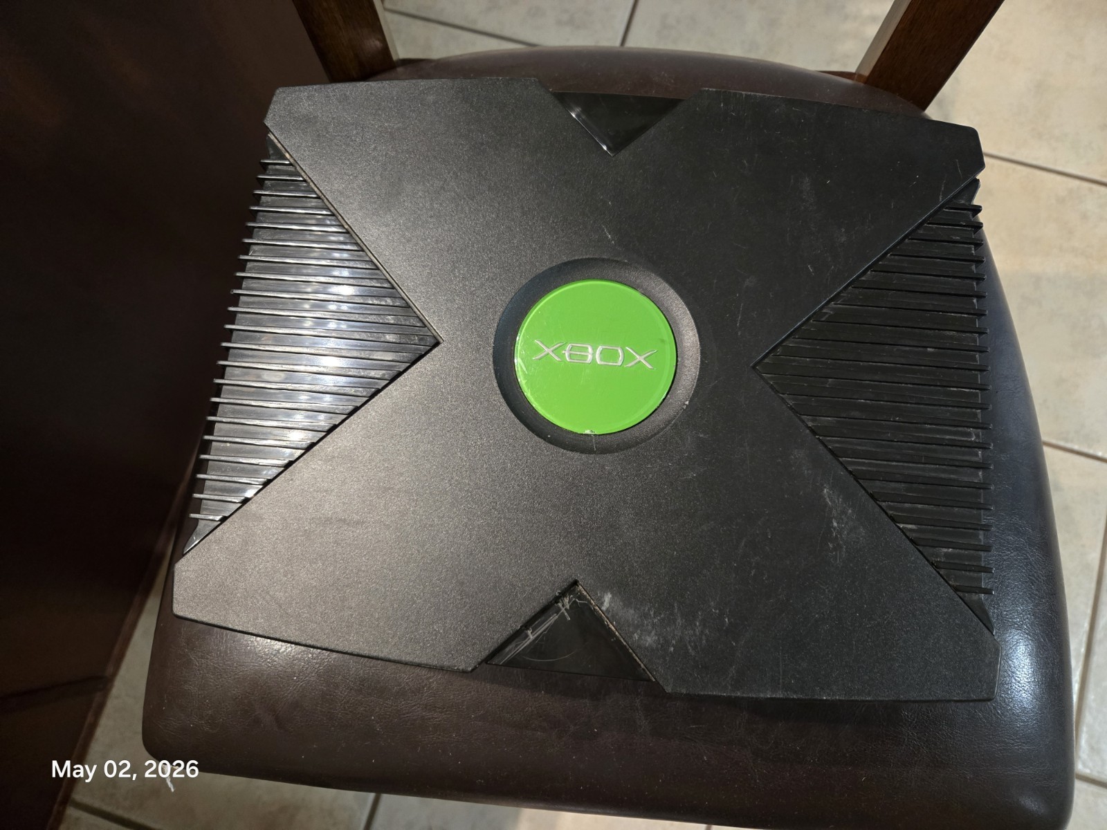 Microsoft Xbox Original Console Black Green Ethernet Port Component RCA