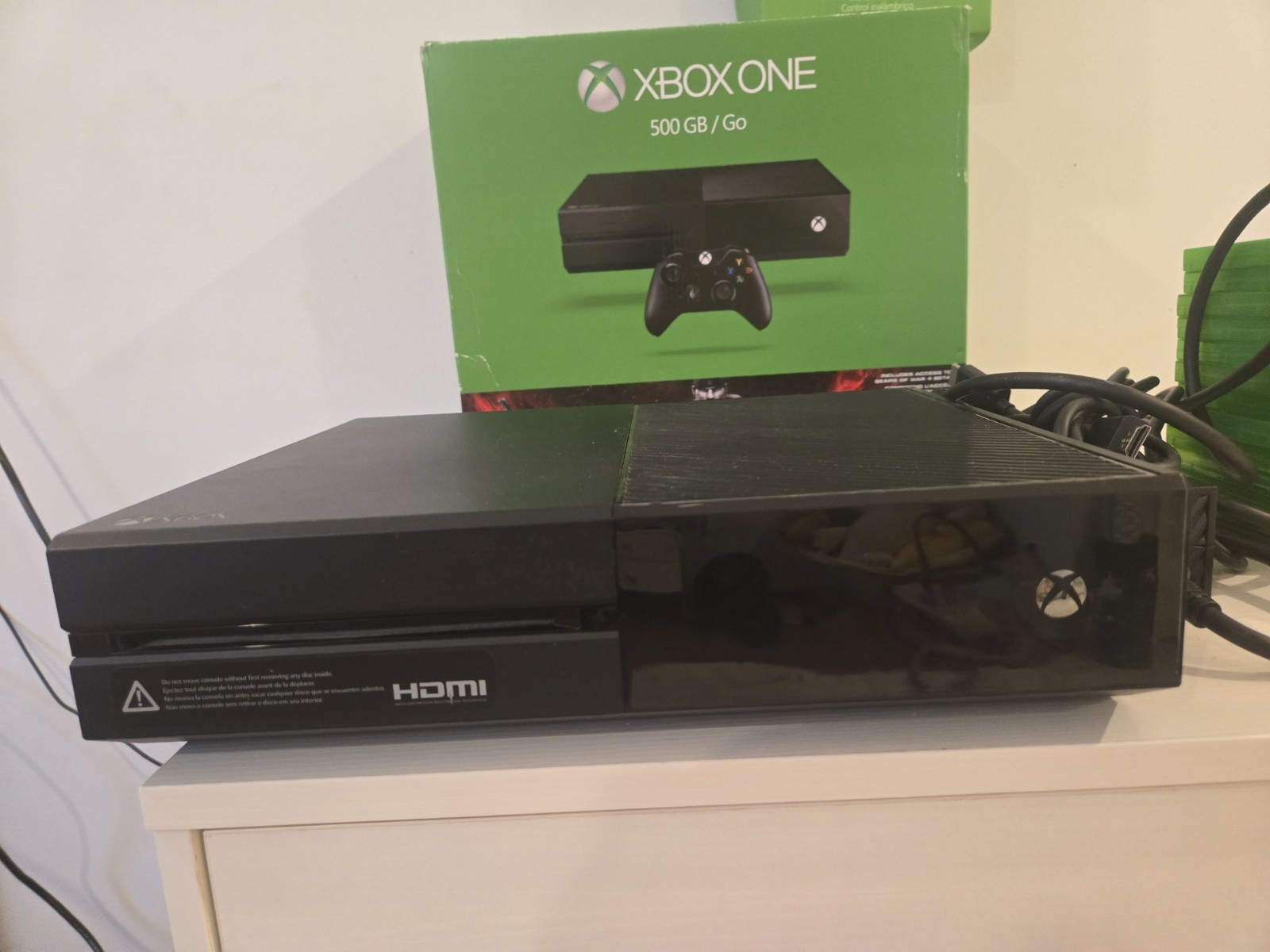 Microsoft Xbox One Gears Of War Edition 500GB Original Box Controller w/12 Games