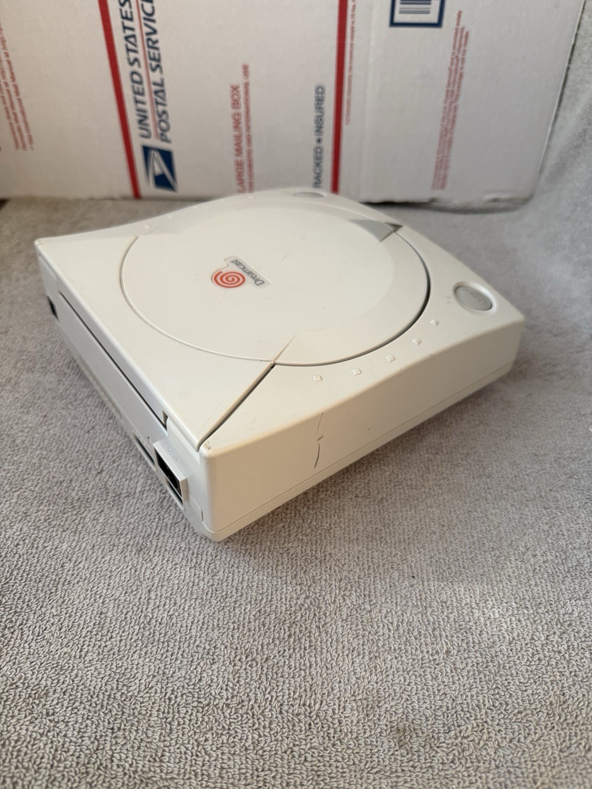 Sega Dreamcast HKT-3020 White Console Only Power Tested Not Reading Discs